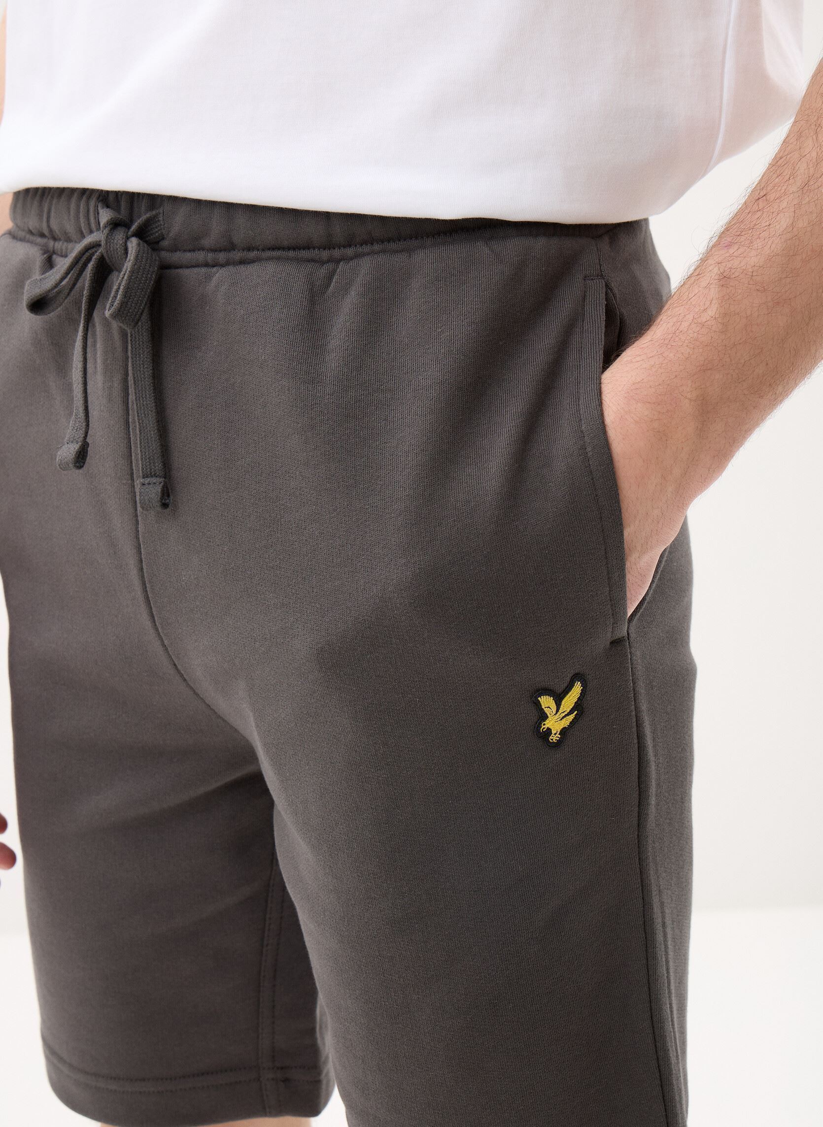Sportshorts Sweat Short heren grijs Lyle & Scott Sportshorts Sweat Short heren grijs GUNMETAL