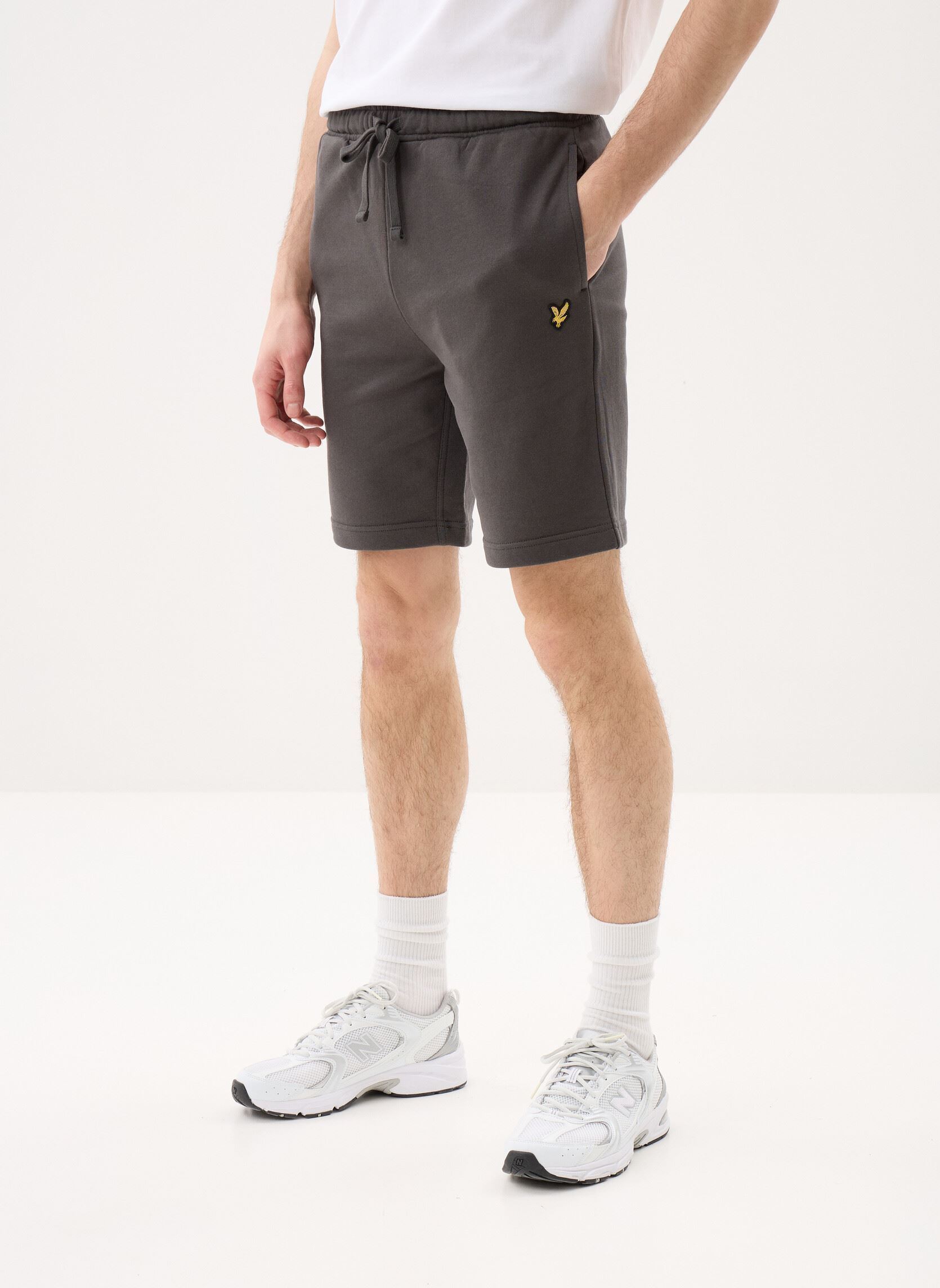 Sportshorts Sweat Short heren grijs Lyle & Scott Sportshorts Sweat Short heren grijs GUNMETAL