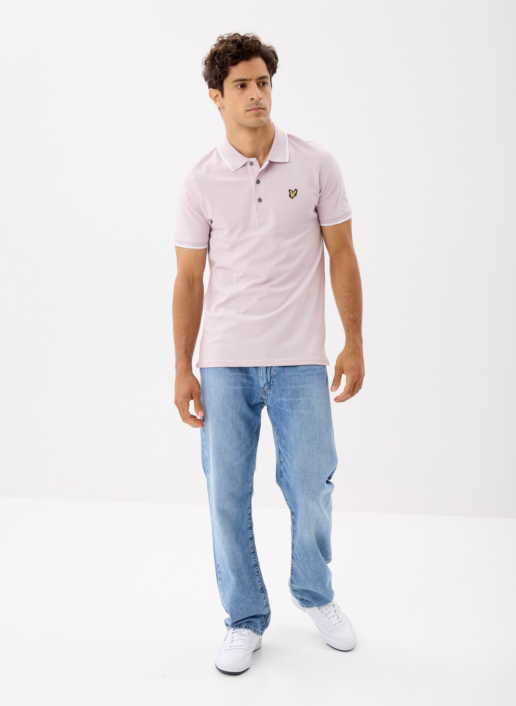 Polos Tipped Polo Shirt homme blanc Lyle & Scott Polos Tipped Polo Shirt homme blanc IRIS/ WHITE