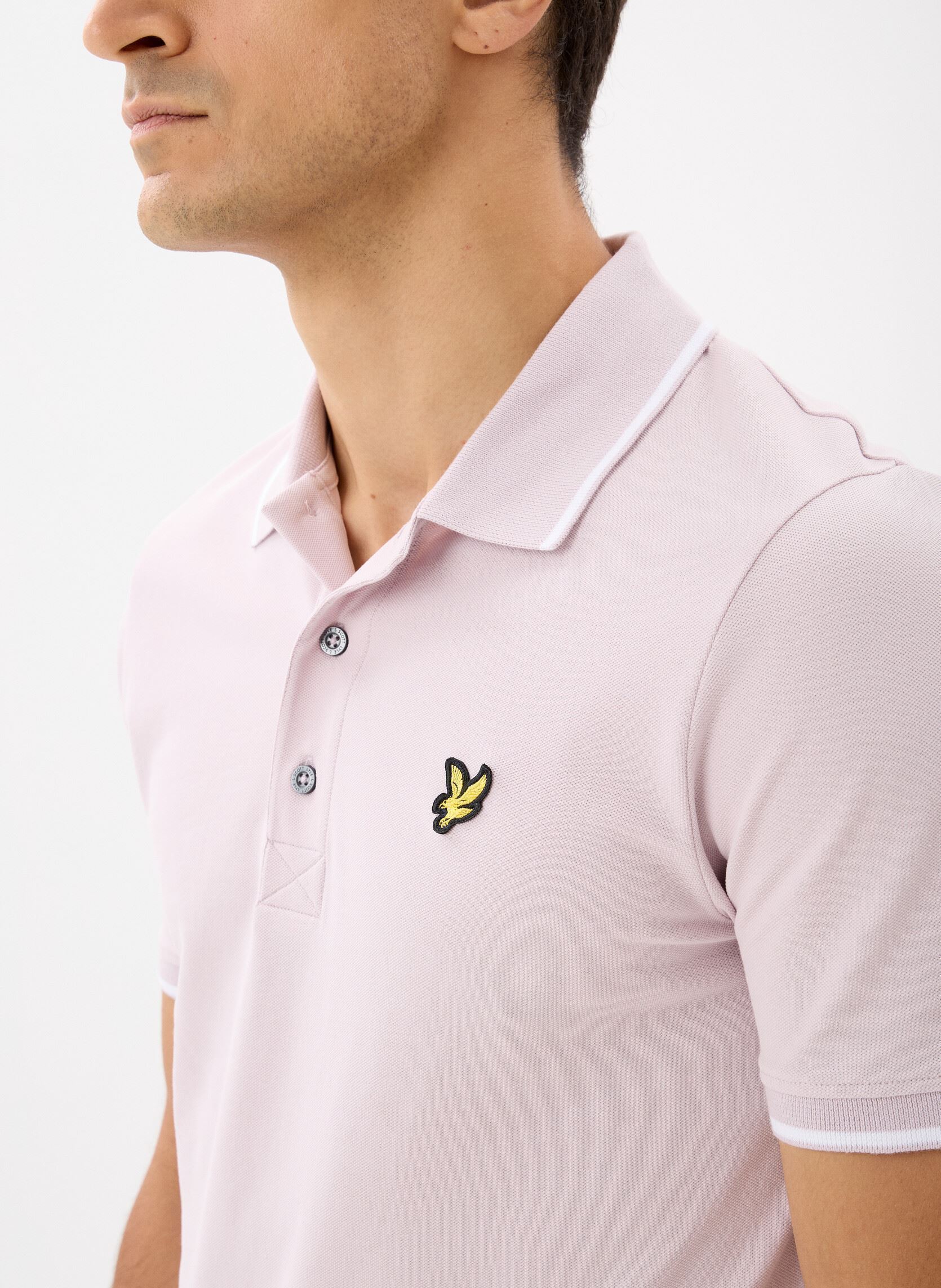 Polos Tipped Polo Shirt homme blanc Lyle & Scott Polos Tipped Polo Shirt homme blanc IRIS/ WHITE