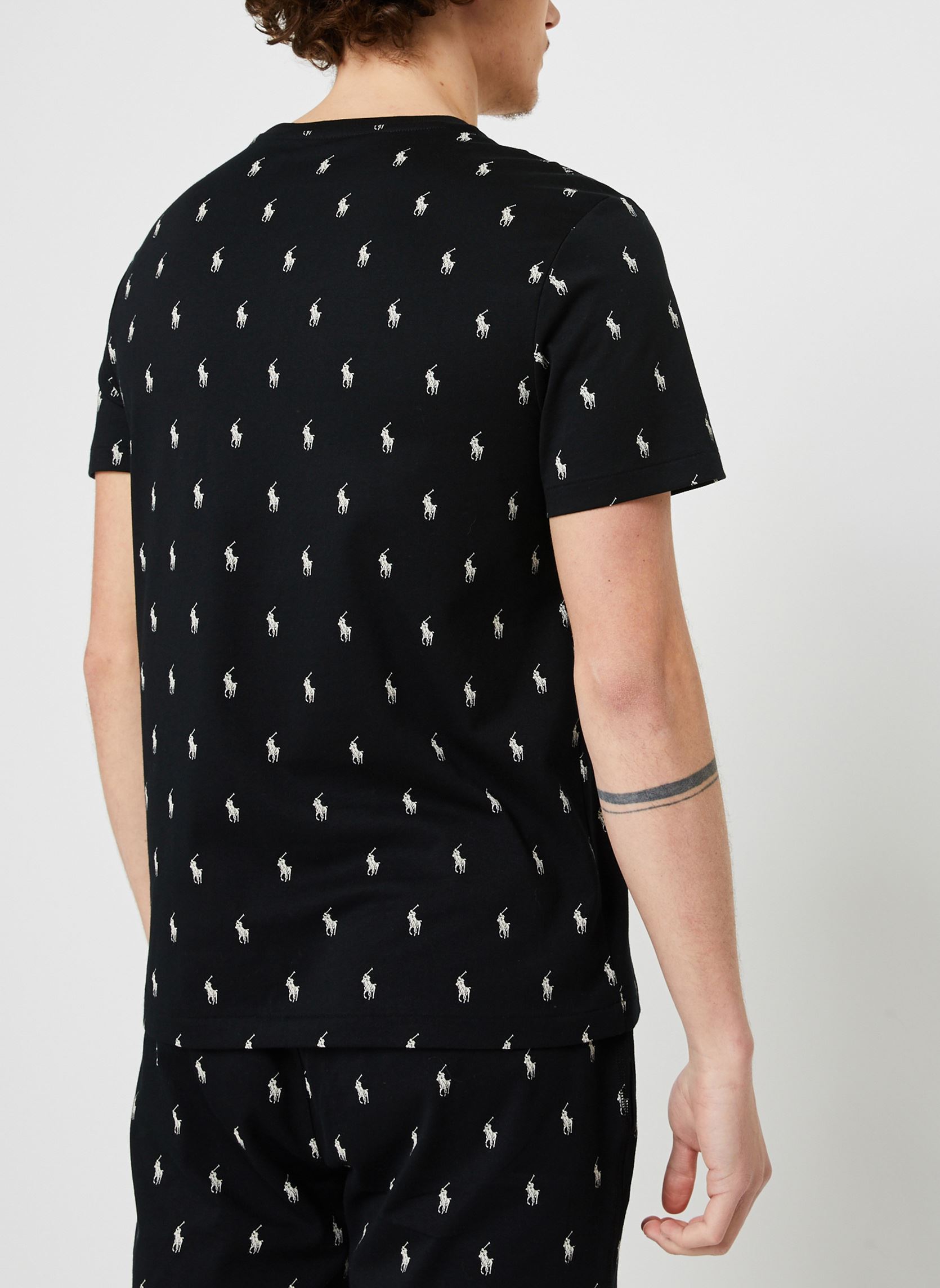 Tee-shirts Tee-shirt de nuit logo en jersey de coto homme noir Polo Ralph Lauren Tee-shirts Tee-shirt de nuit logo en jersey de coto homme noir POLO BLACK AOPP