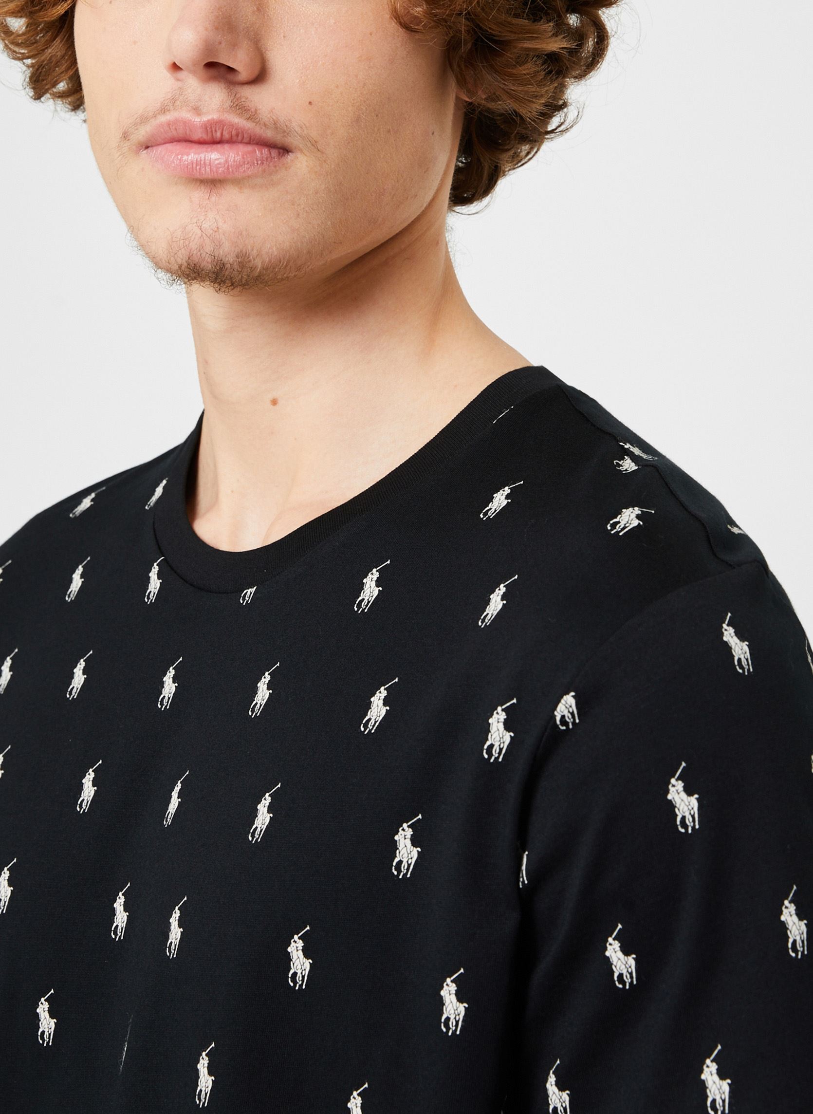 Tee-shirts Tee-shirt de nuit logo en jersey de coto homme noir Polo Ralph Lauren Tee-shirts Tee-shirt de nuit logo en jersey de coto homme noir POLO BLACK AOPP