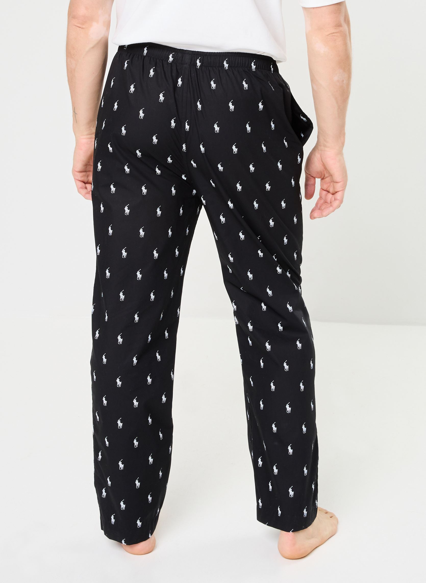 Joggings Pantalon de pyjama avec poney distinctif homme noir Polo Ralph Lauren Joggings Pantalon de pyjama avec poney distinctif homme noir POLO BLACK AOPP
