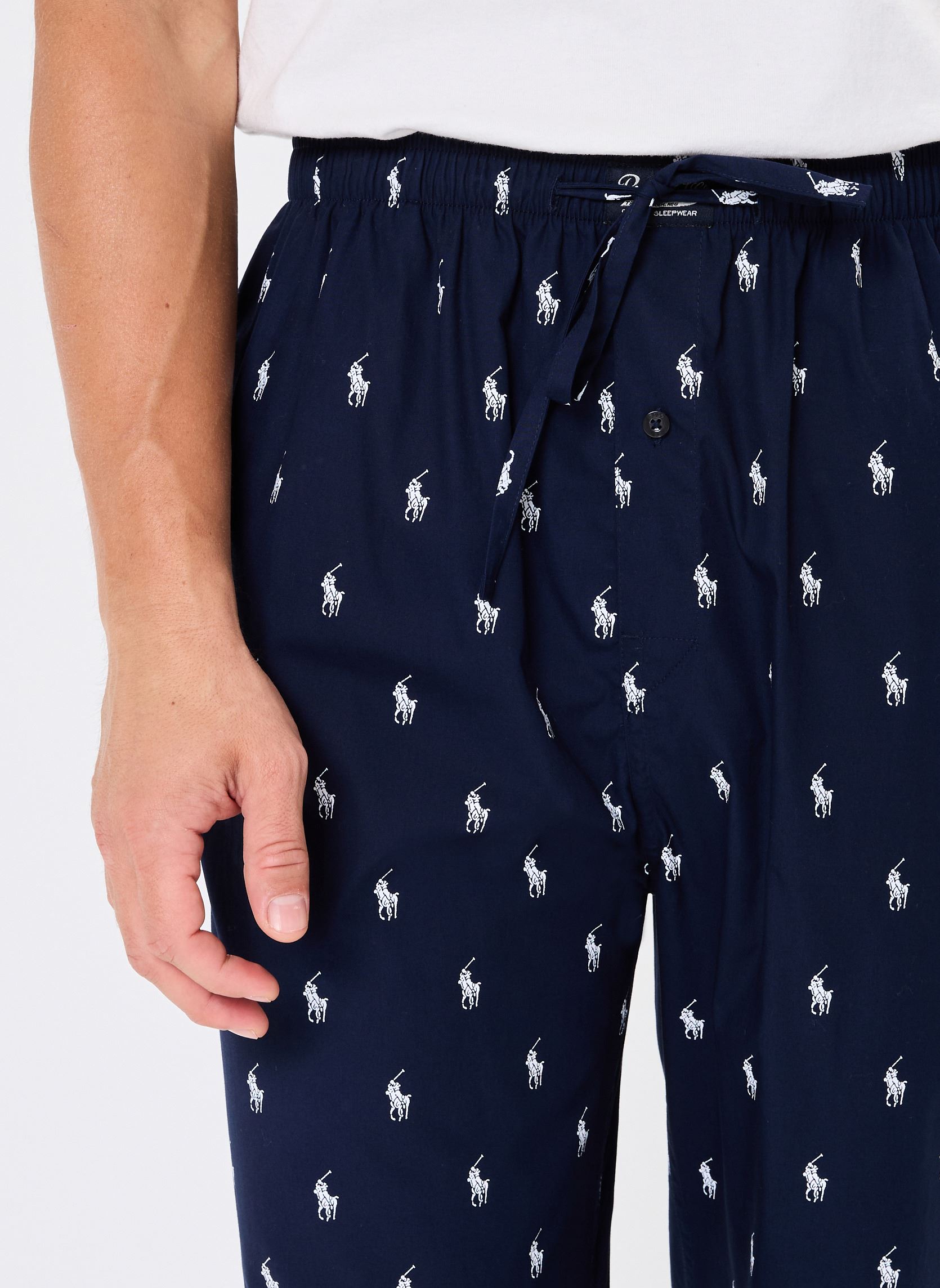 Joggings Pantalon de pyjama avec poney distinctif homme bleu Polo Ralph Lauren Joggings Pantalon de pyjama avec poney distinctif homme bleu NAVY / NEVIS AOPP