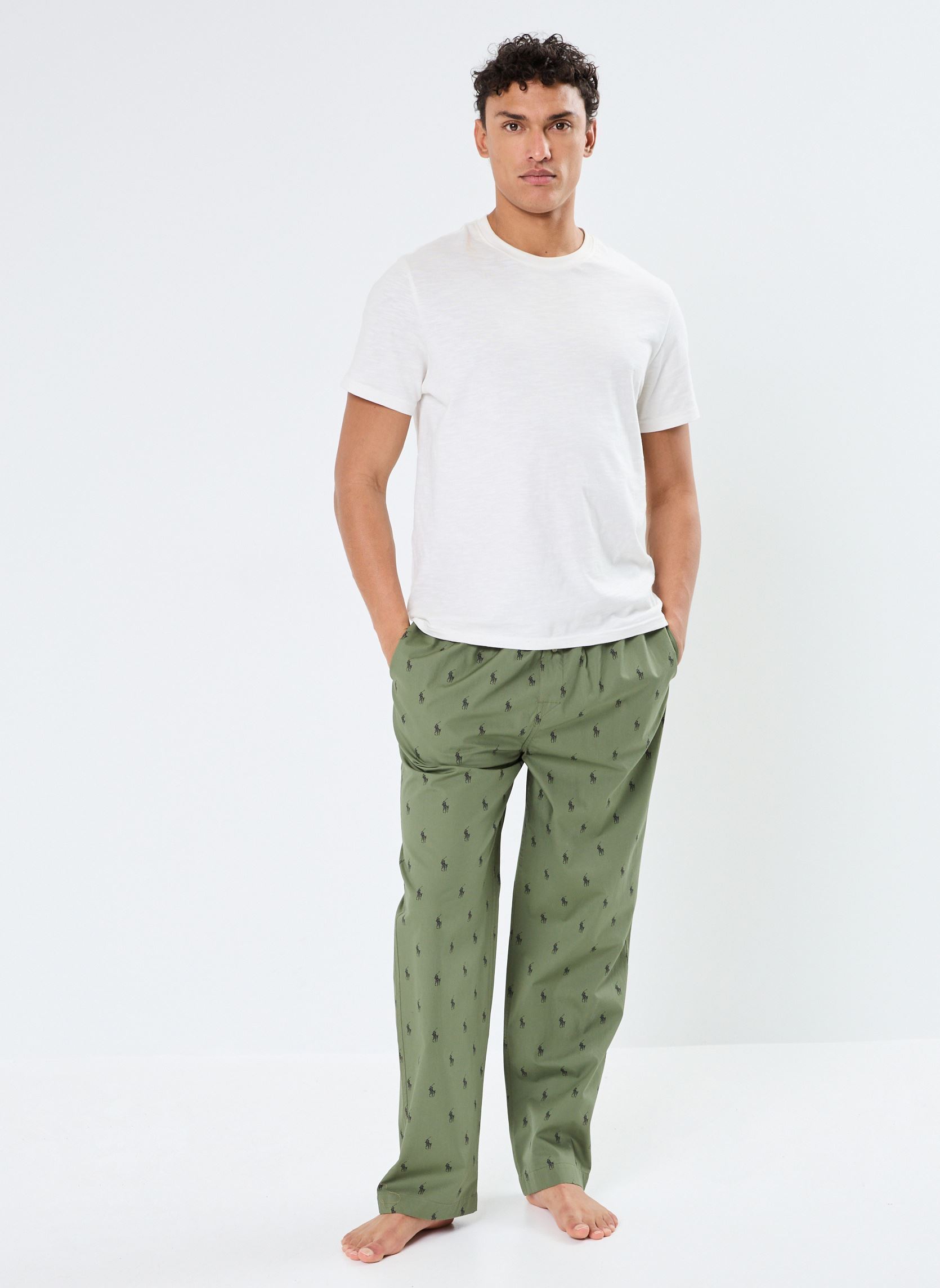 Jogginghosen Pantalon de pyjama avec poney distinctif herren grün Polo Ralph Lauren Jogginghosen Pantalon de pyjama avec poney distinctif herren grün GARDEN TRAIL AOPP