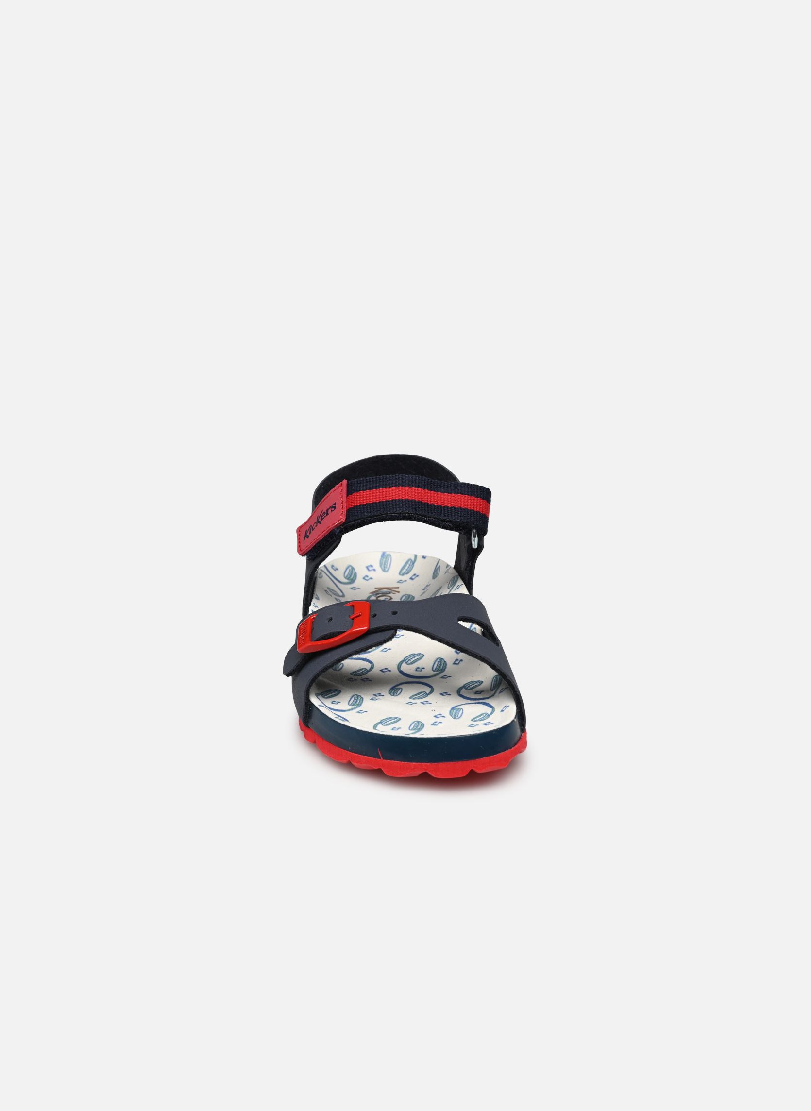 Sandales Sostreet garçon bleu Kickers Sandales Sostreet garçon bleu MARINE ROUGE