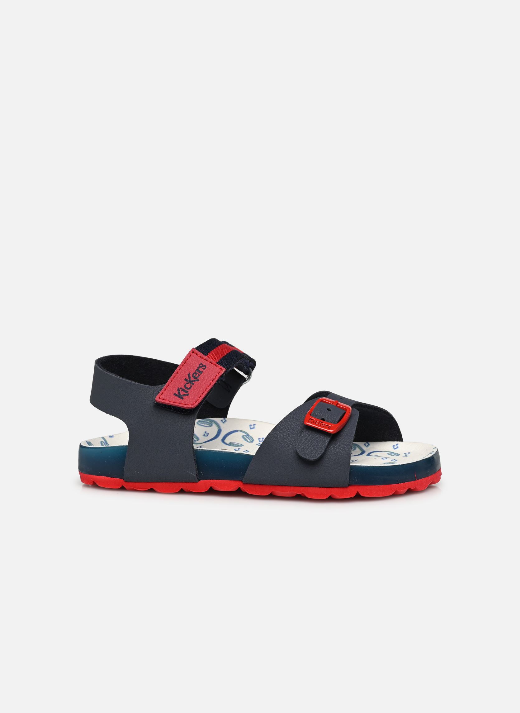 Sandales Sostreet garçon bleu Kickers Sandales Sostreet garçon bleu MARINE ROUGE