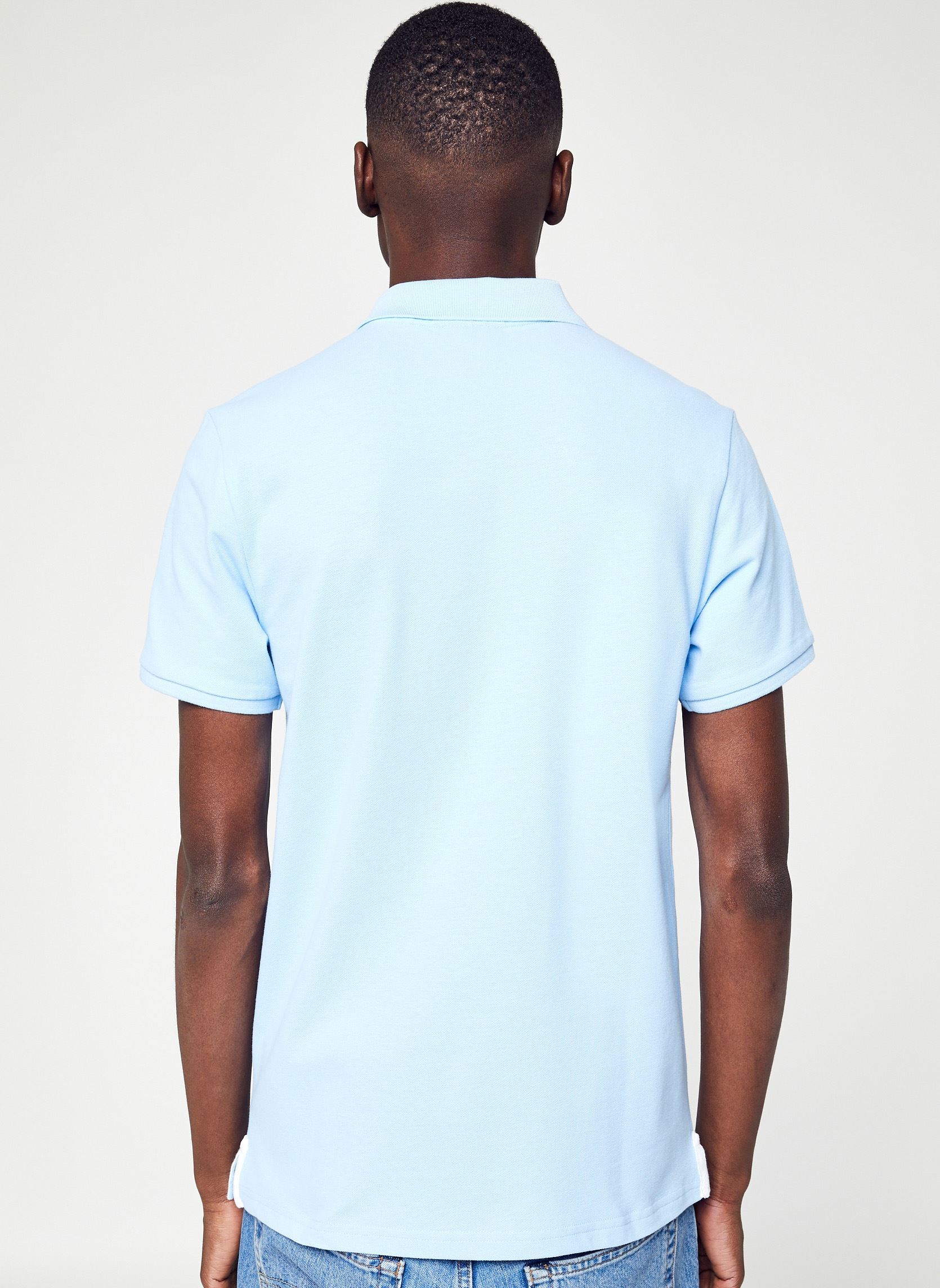 Polos PS Milton homme bleu Schott Polos PS Milton homme bleu SKY/WHITE