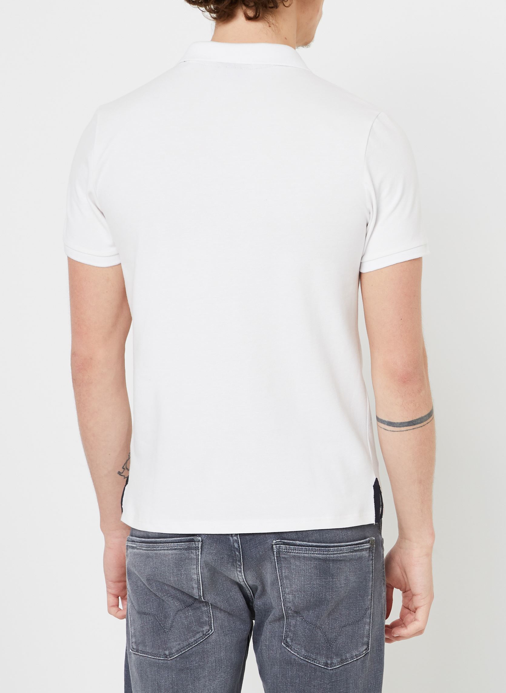 Polos PS Milton homme blanc Schott Polos PS Milton homme blanc WHITE/NAVY