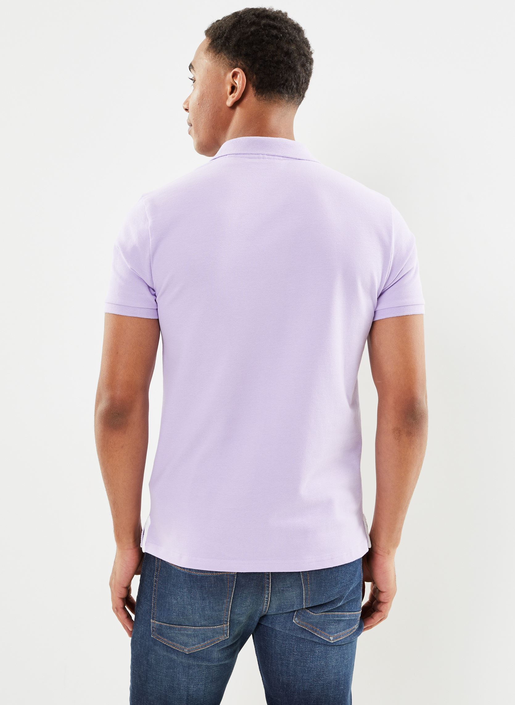 Polos PS Milton homme violet Schott Polos PS Milton homme violet PASTEL PURPLE/W