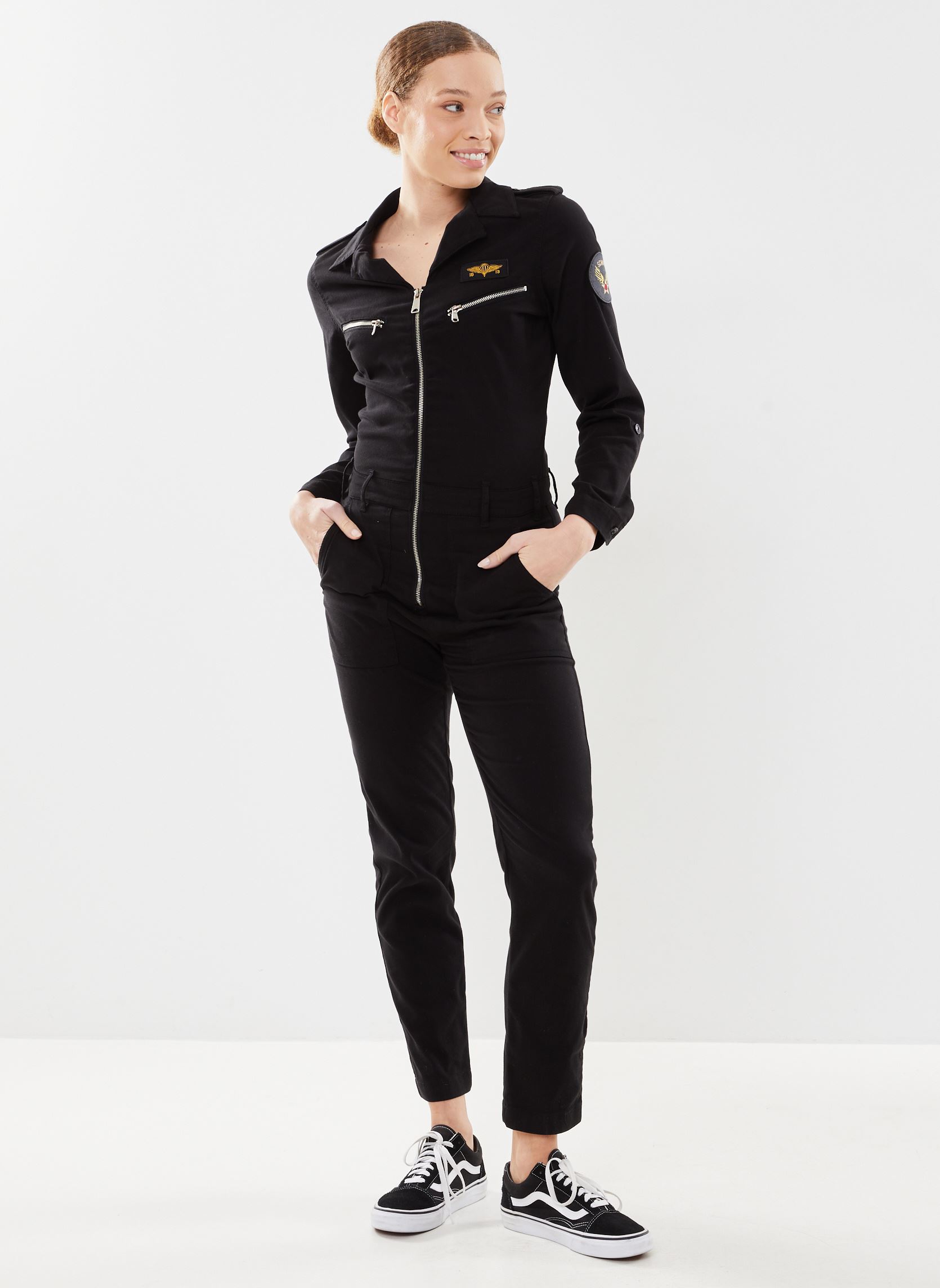 Jumpsuits / Overalls Combinaison-TRJUMP21W damen schwarz Schott Jumpsuits / Overalls Combinaison-TRJUMP21W damen schwarz BLACK