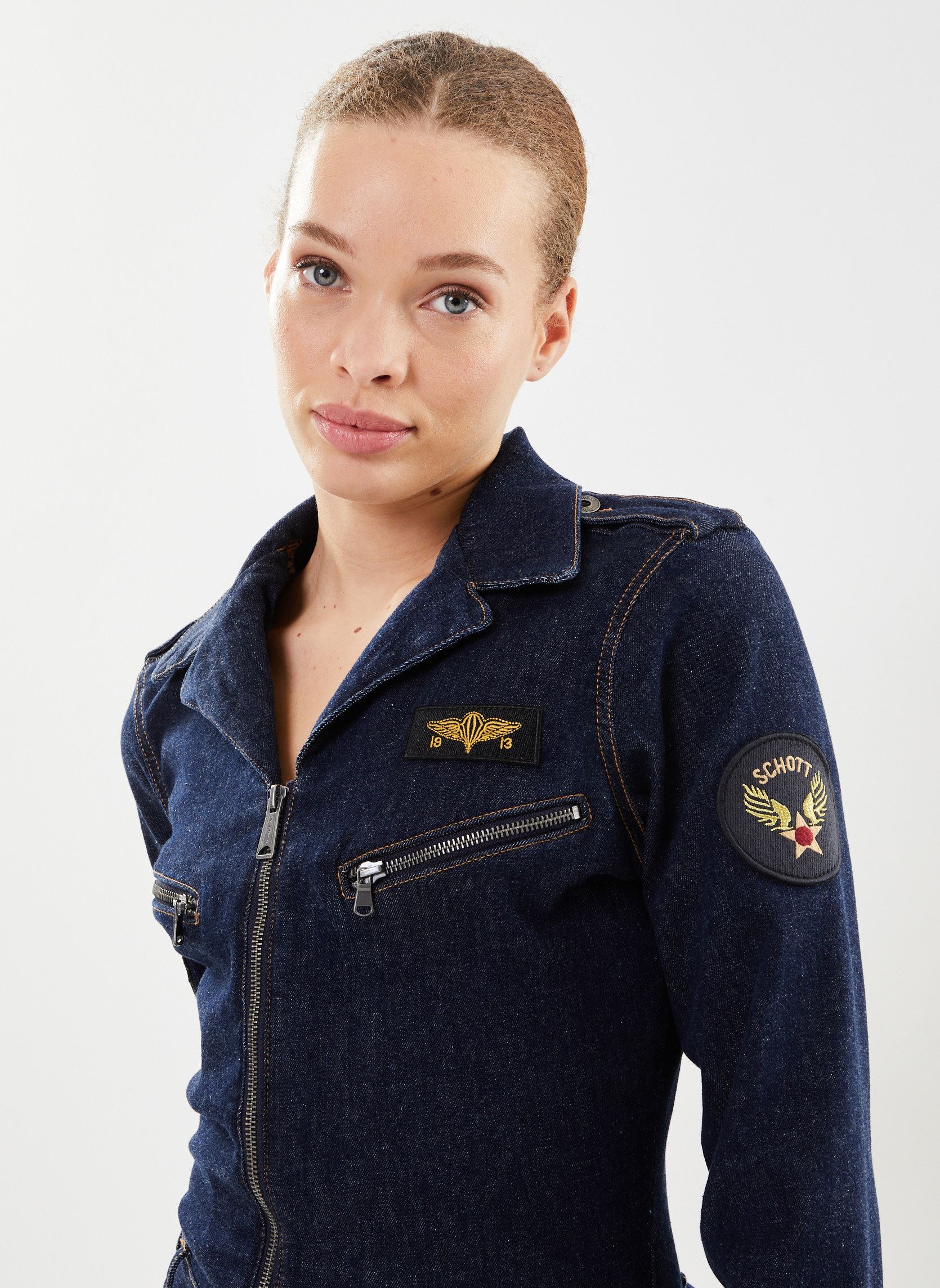 Combinaisons TR Jump W femme bleu Schott Combinaisons TR Jump W femme bleu RAW DENIM