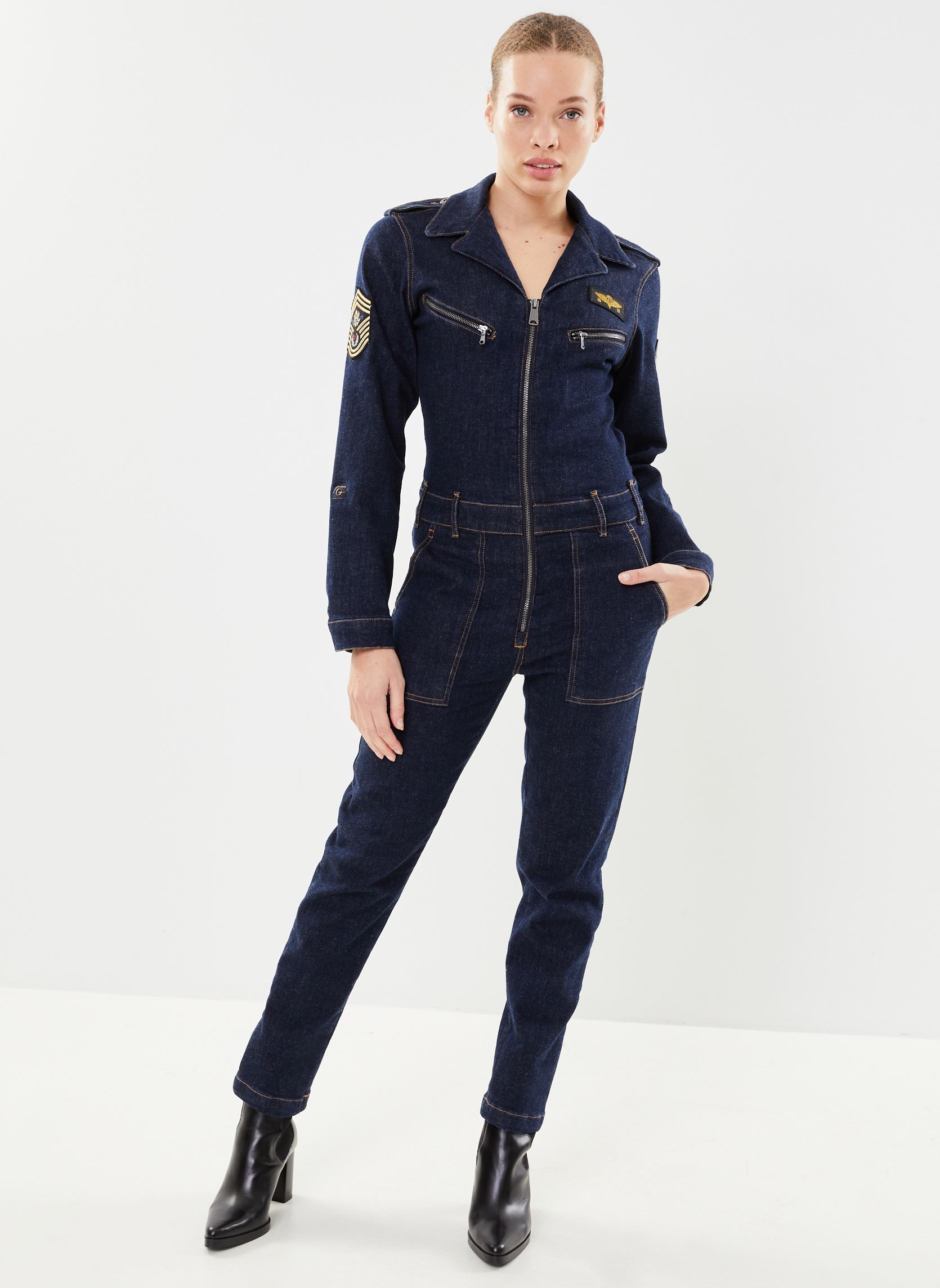 Combinaisons TR Jump W femme bleu Schott Combinaisons TR Jump W femme bleu RAW DENIM