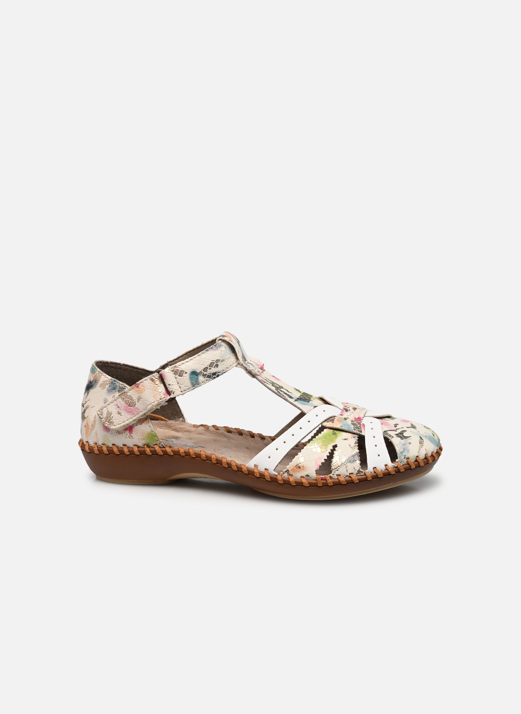 Sandales M1650 femme multicolore Rieker Sandales M1650 femme multicolore offwhite-multi/weiss