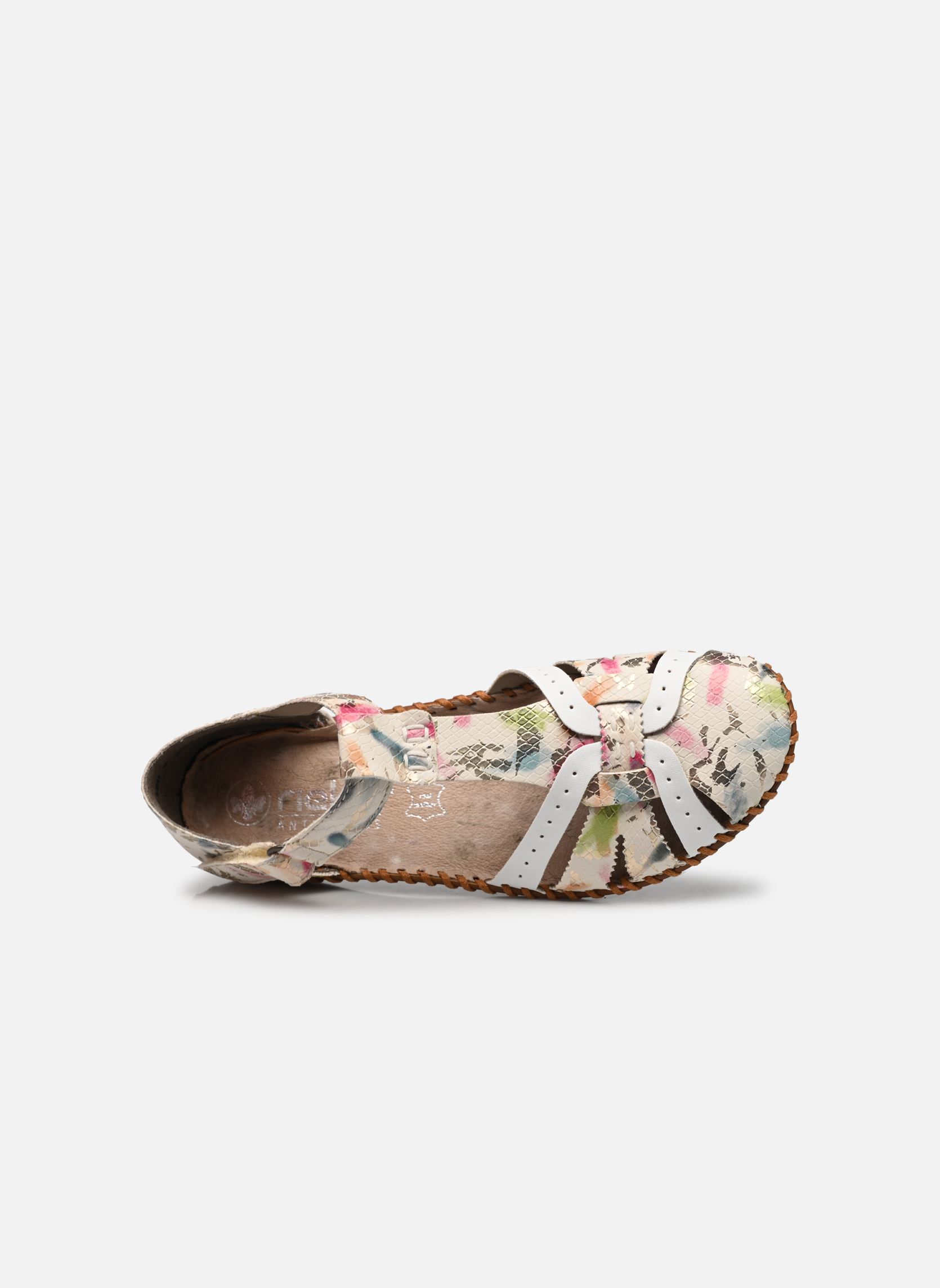 Sandales M1650 femme multicolore Rieker Sandales M1650 femme multicolore offwhite-multi/weiss