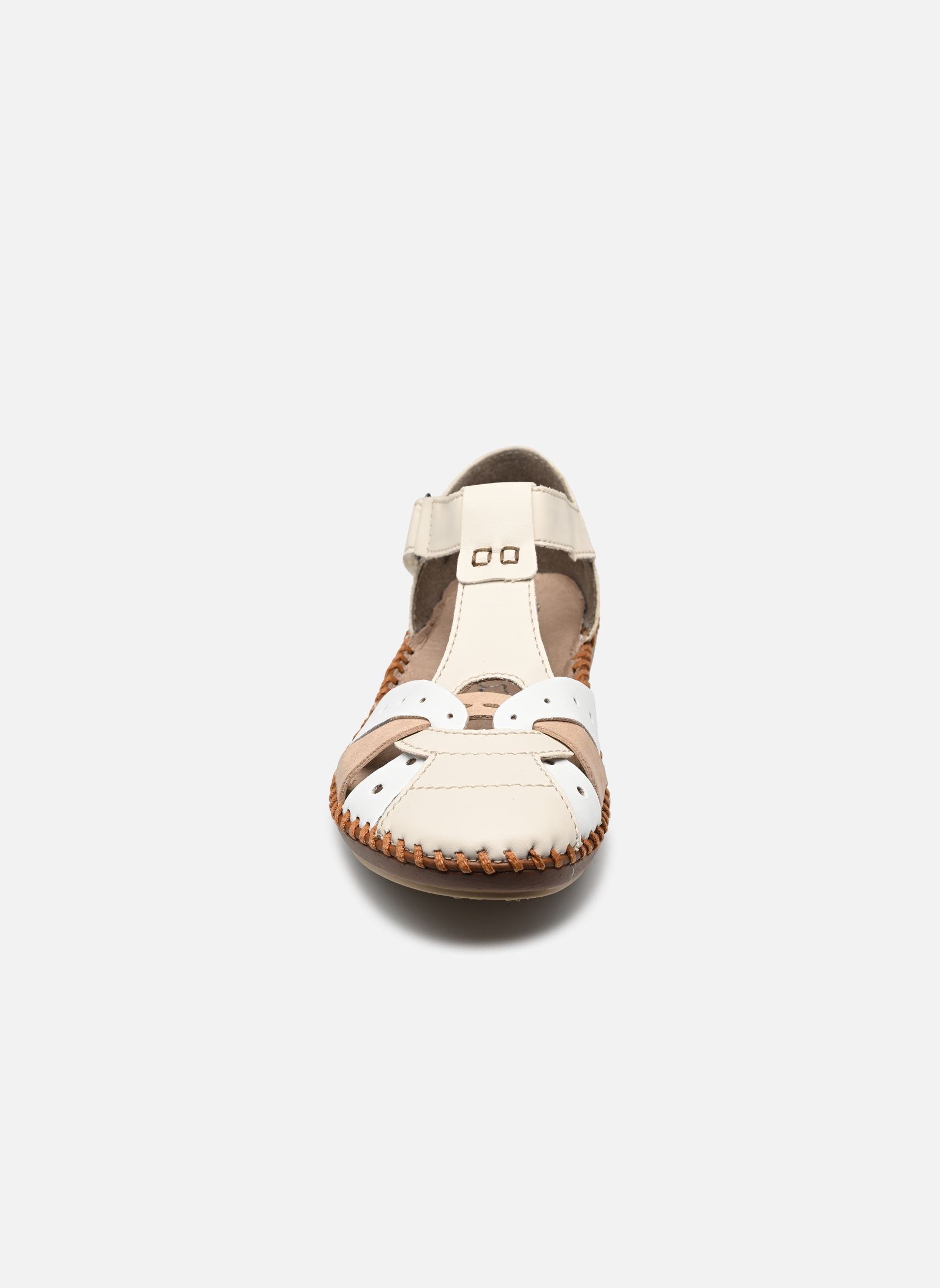 Sandalen M1655 dames wit Rieker Sandalen M1655 dames wit PORZELLAN/WEISS/ALTROSA