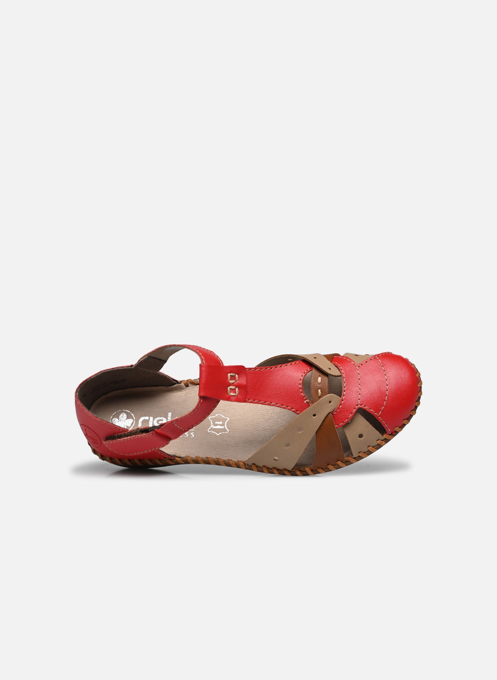 Sandalen M1655 dames rood Rieker Sandalen M1655 dames rood ROUGE COMBINE