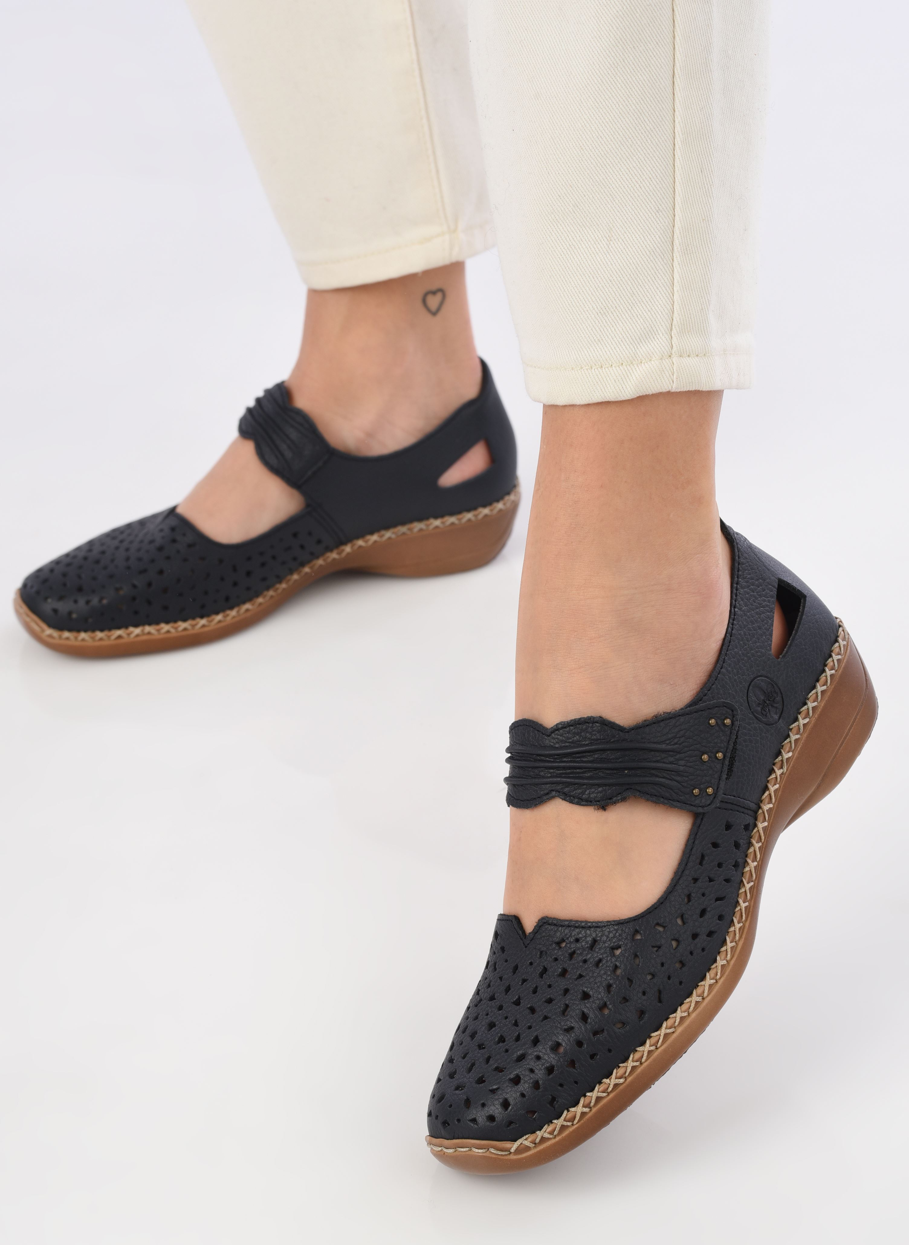 Mary Janes 41399 dames blauw Rieker Mary Janes 41399 dames blauw ROYAL