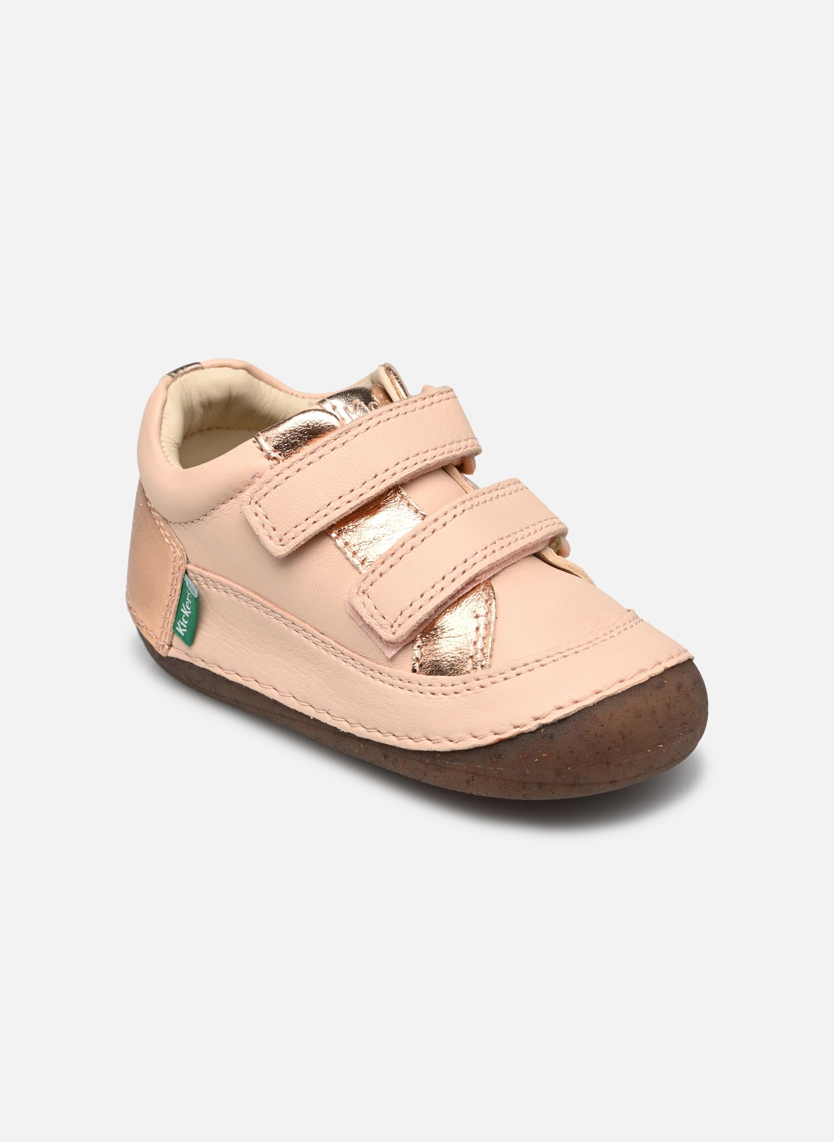 Baskets basses enfant Kickers Basket Cuir Junior Sostankro - vue 4