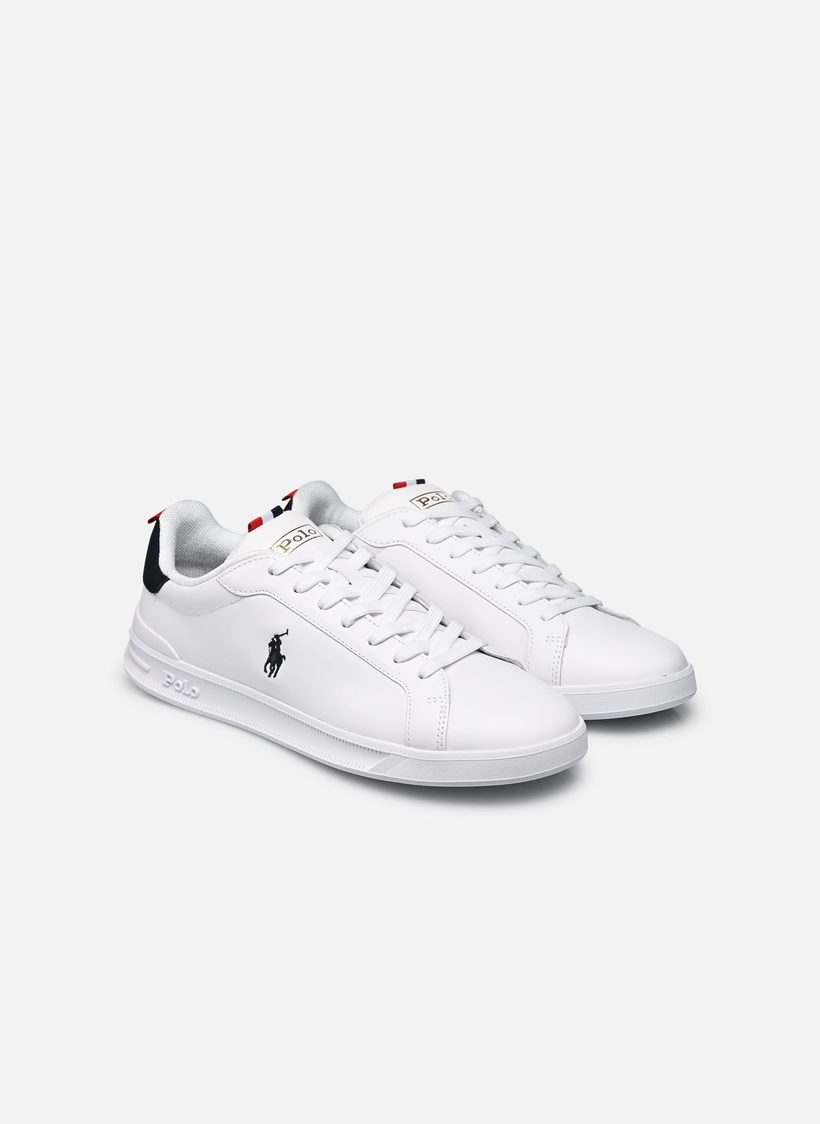 Niedrige Sneaker HRT CT II herren weiß Polo Ralph Lauren Niedrige Sneaker HRT CT II herren weiß WHITE/NAVY/RED