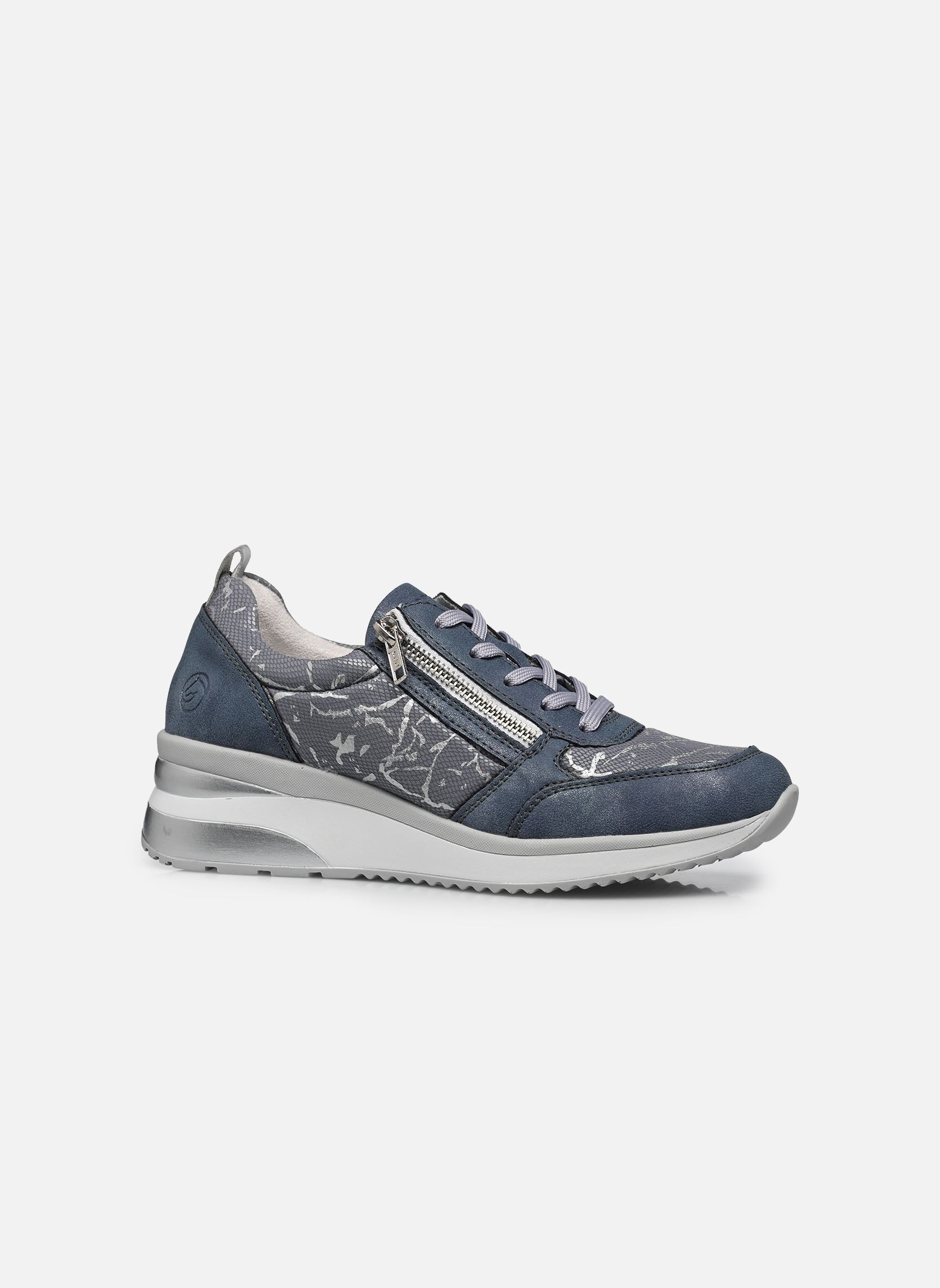 Remonte Sneaker basse da donna D2C01, con inserto sciolto, Bianco Kombi 81, 36 EU