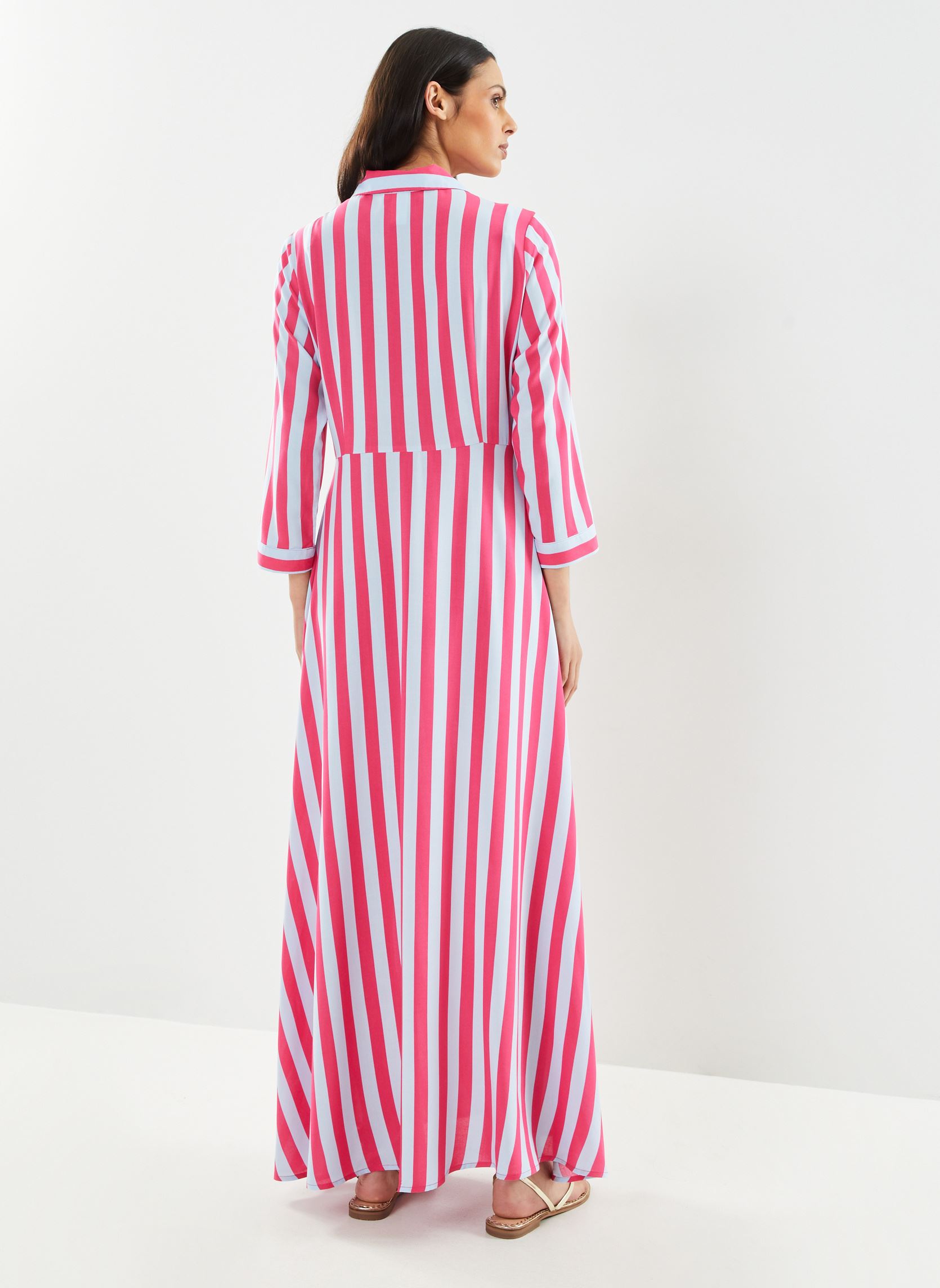 Robes longues Yassavanna Long Shirt Dress S. Noos femme rose Y.A.S Robes longues Yassavanna Long Shirt Dress S. Noos femme rose CLEAR SKY