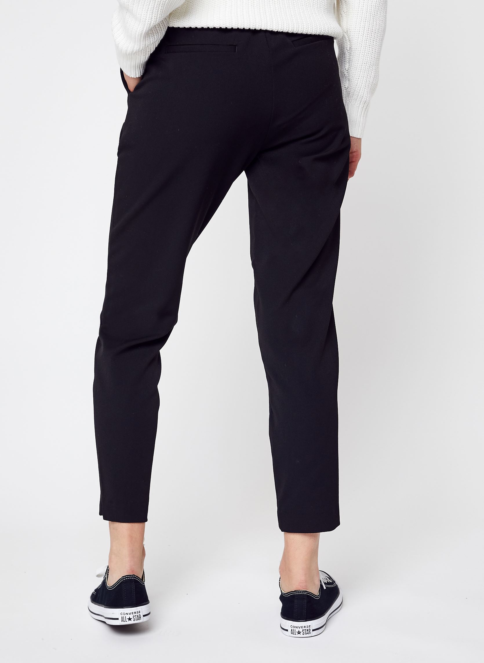 Straight Leg Hosen Objlisa Slim Pant Noos damen schwarz OBJECT Straight Leg Hosen Objlisa Slim Pant Noos damen schwarz Black