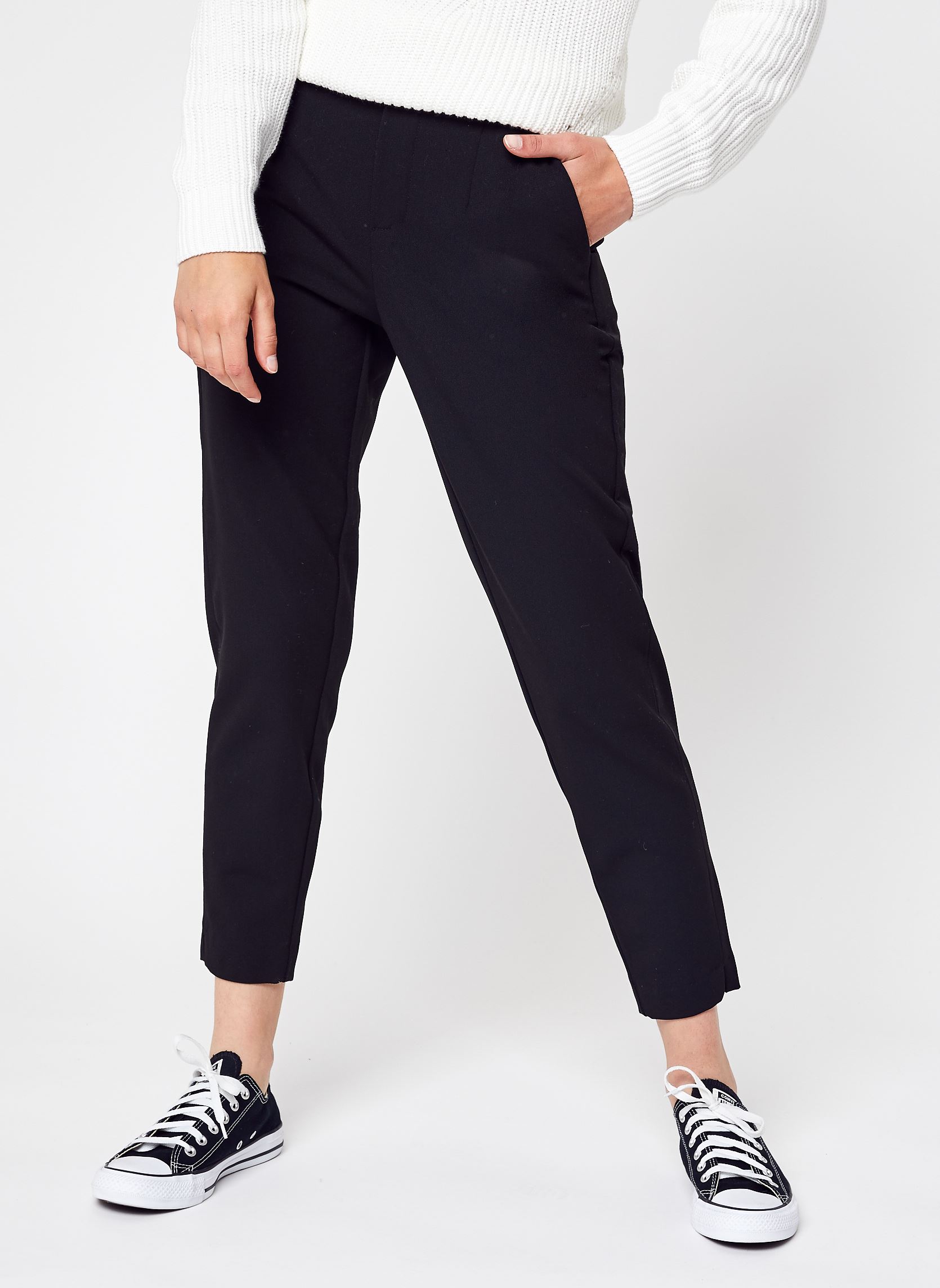 Straight Leg Hosen Objlisa Slim Pant Noos damen schwarz OBJECT Straight Leg Hosen Objlisa Slim Pant Noos damen schwarz Black