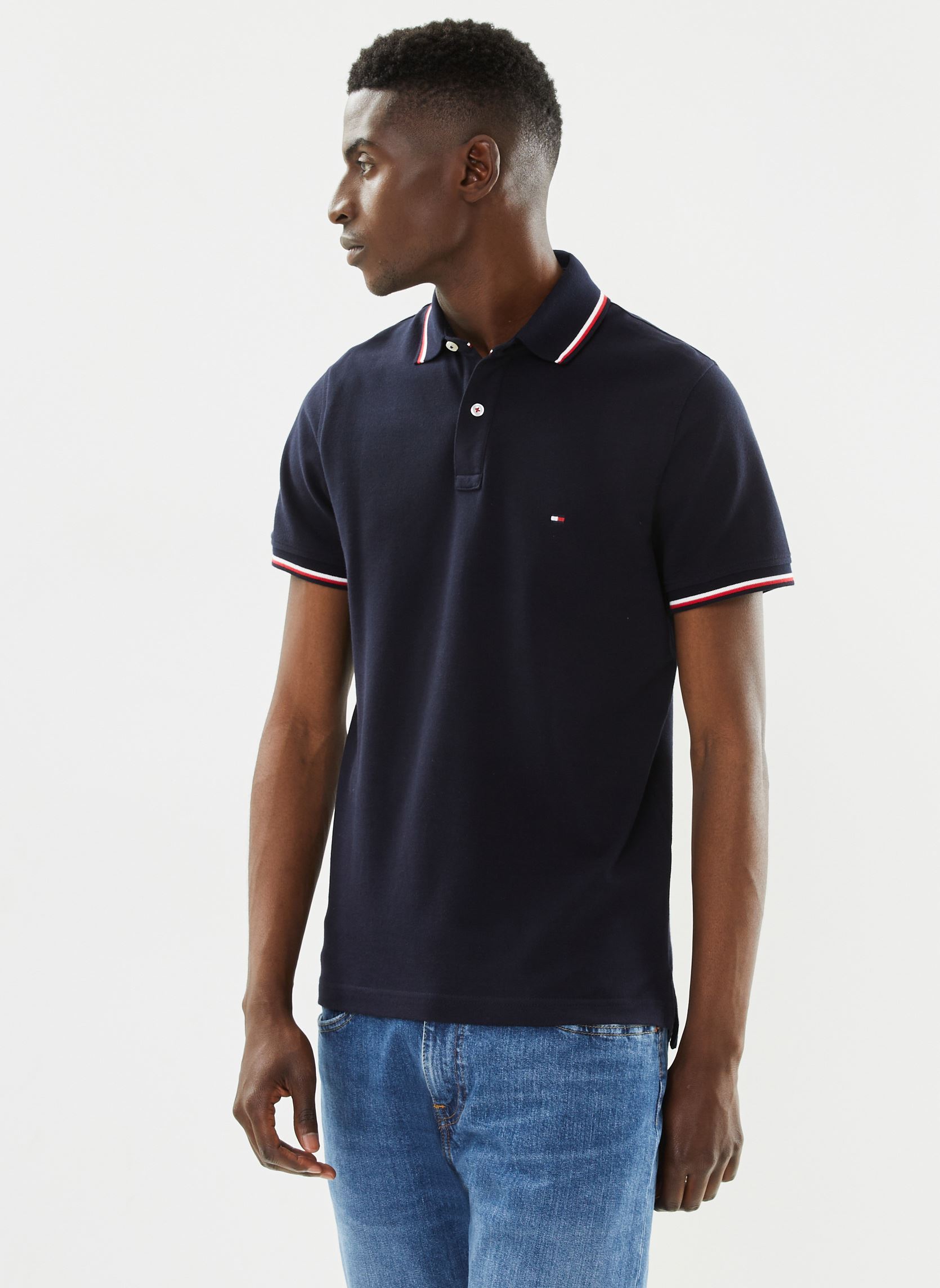Polo Tommy Hilfiger TOMMY TIPPED SLIM POLO EU - vue 2