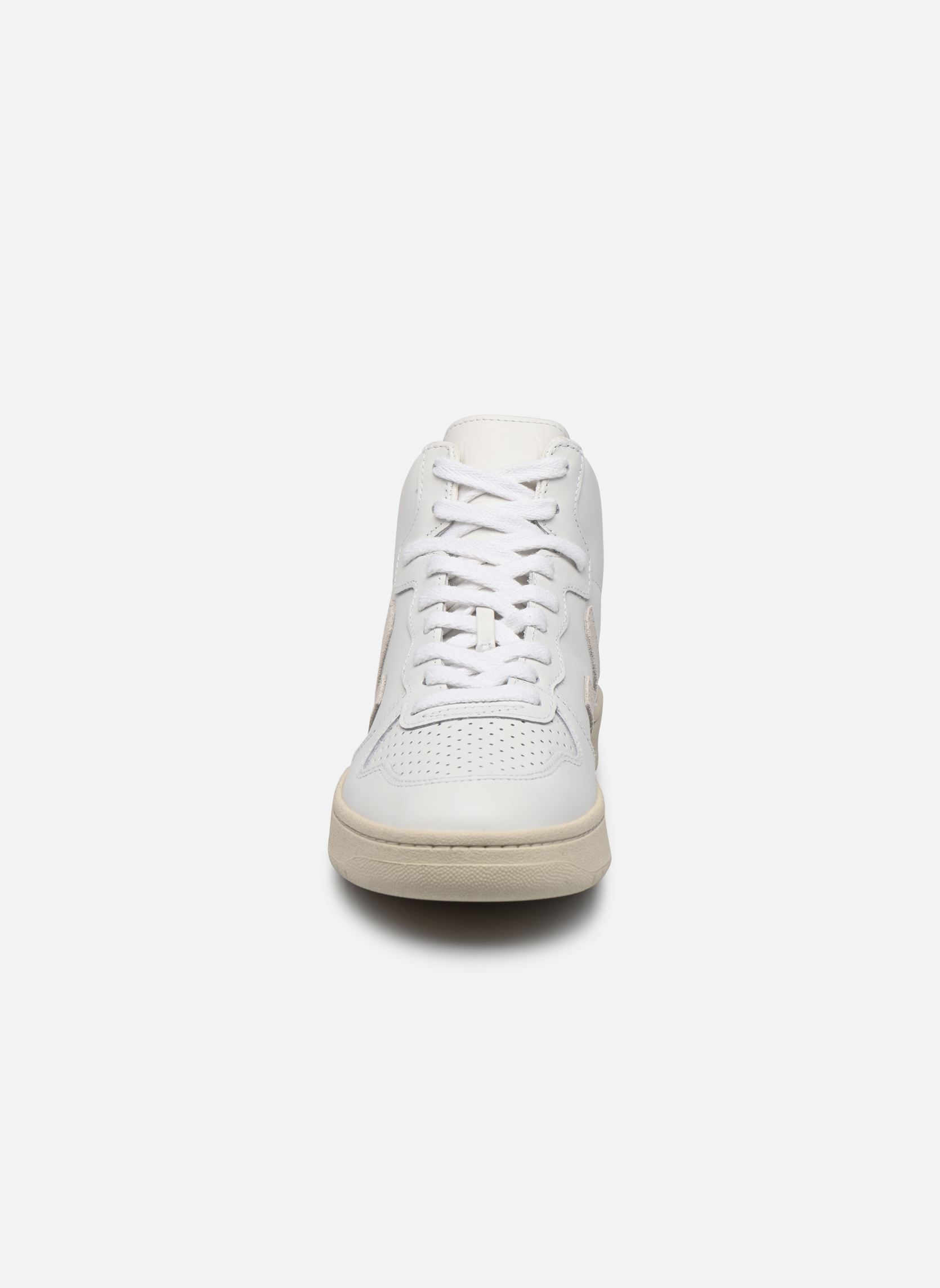 Baskets montantes V-15 Leather blanc Veja Baskets montantes V-15 Leather blanc EXTRA WHITE