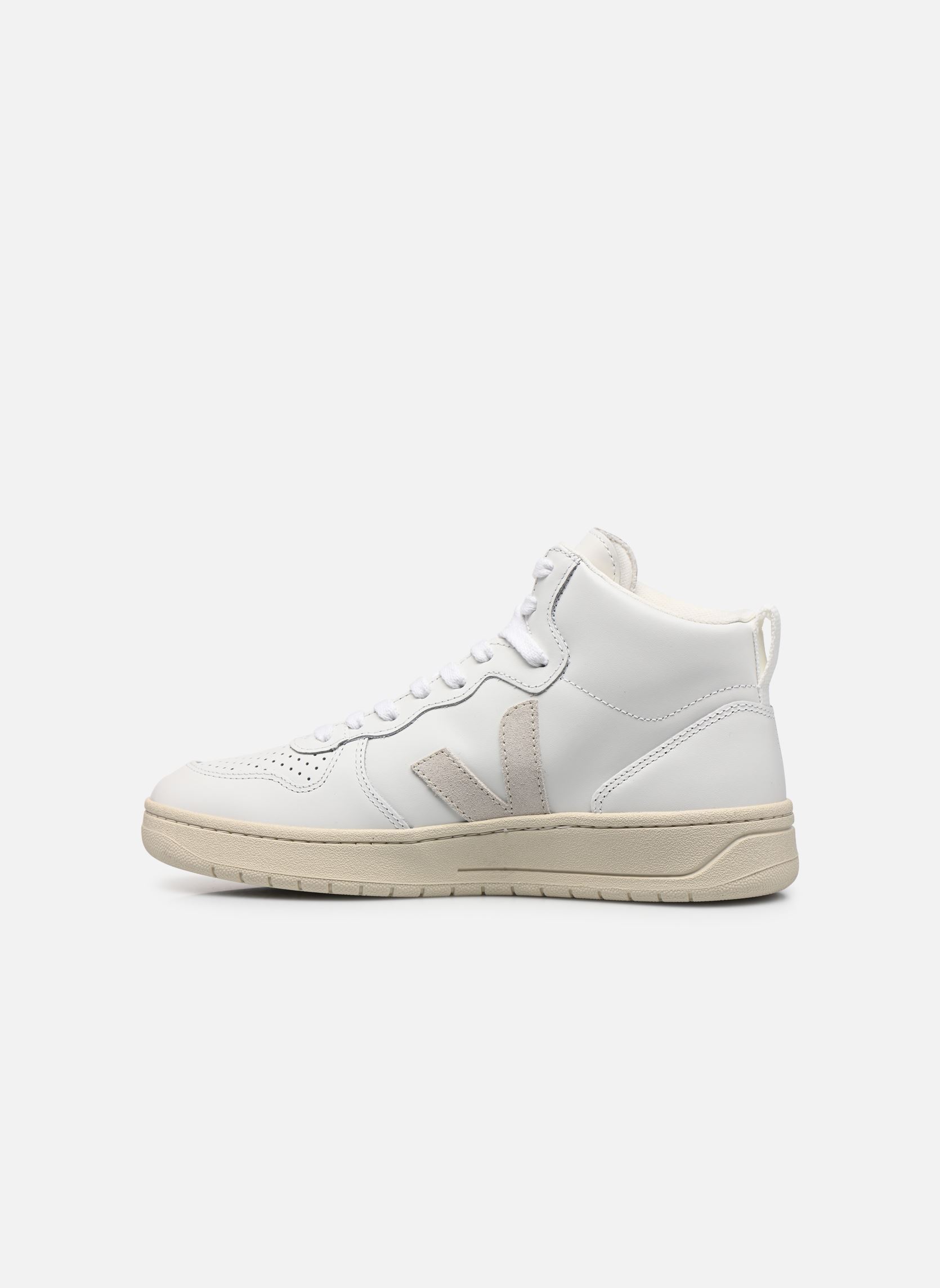 Baskets montantes V-15 Leather blanc Veja Baskets montantes V-15 Leather blanc EXTRA WHITE