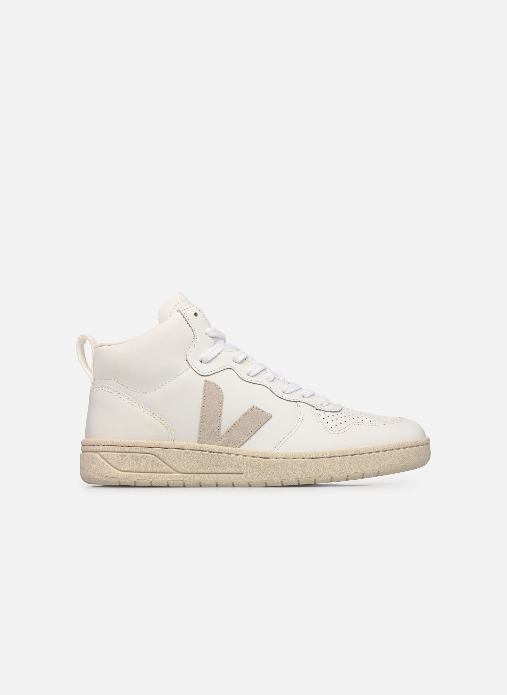 Baskets montantes V-15 Leather M homme blanc Veja Baskets montantes V-15 Leather M homme blanc EXTRA WHITE