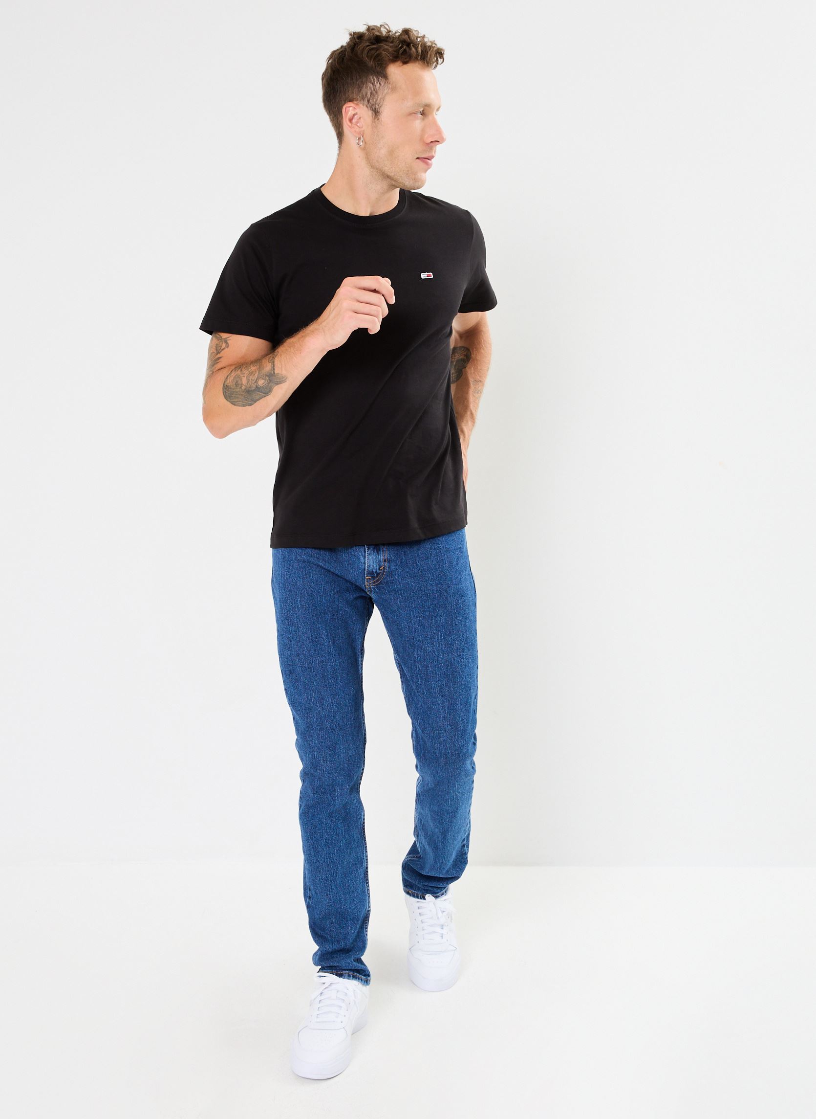 Tee-shirts Tjm Classic Jersey C homme noir Tommy Jeans Tee-shirts Tjm Classic Jersey C homme noir BLACK