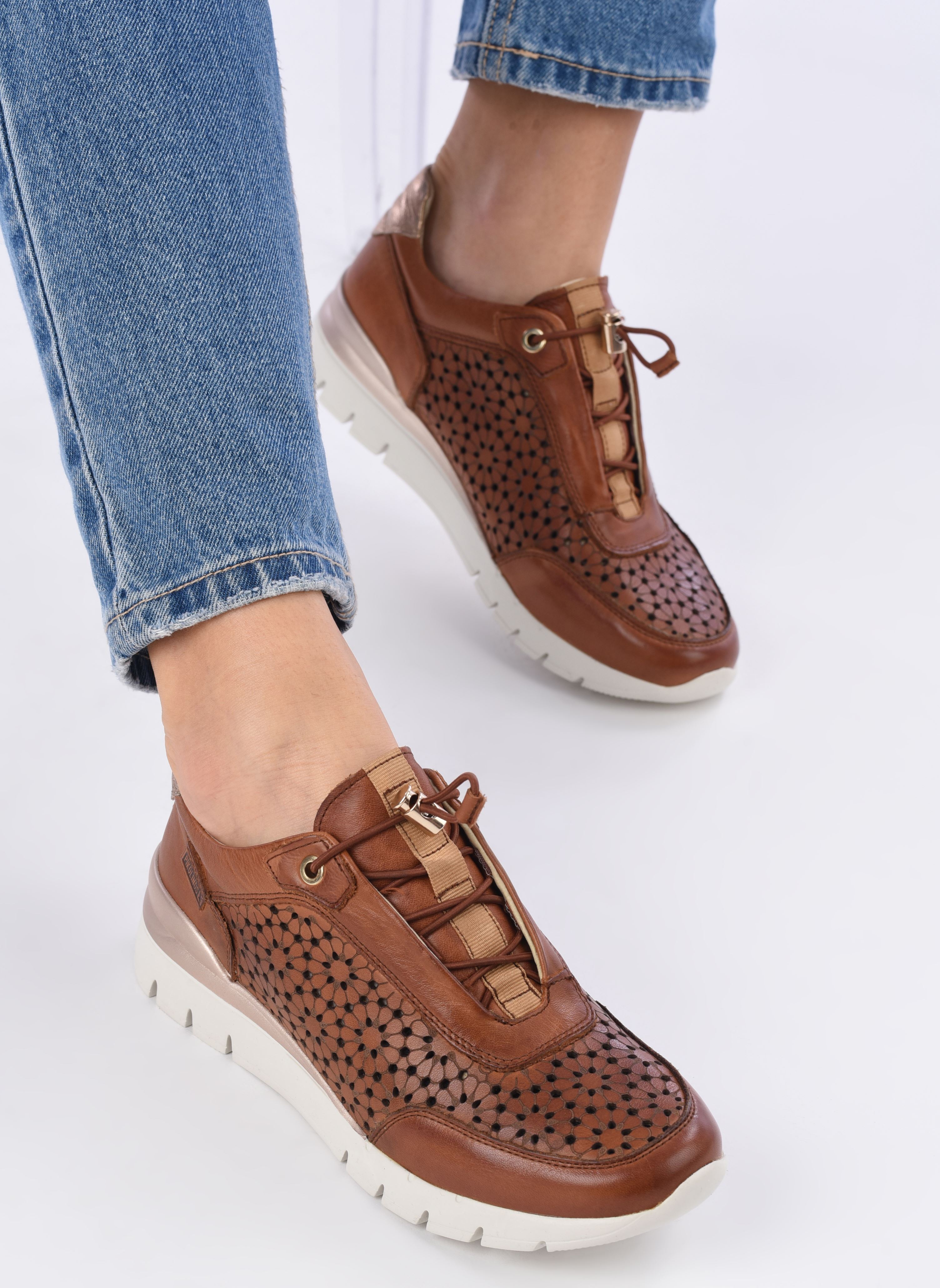 Niedrige Sneaker Cantabria W4R-6584 damen braun Pikolinos Niedrige Sneaker Cantabria W4R-6584 damen braun BRANDY