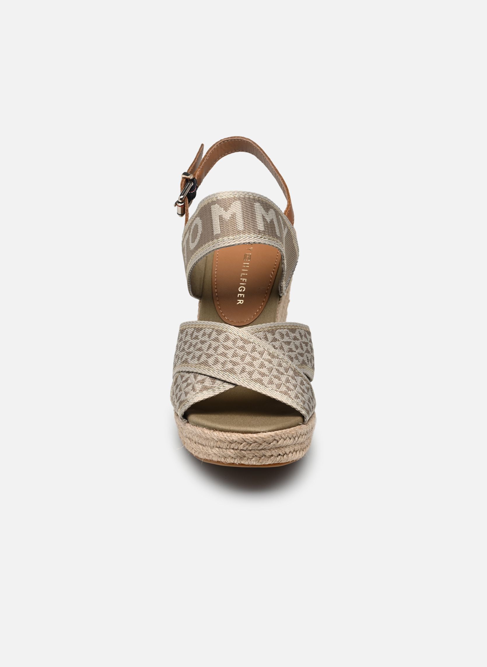 Sandales compensées et plateformes TOMMY WEBBING HIGH WEDGE SANDAL femme vert Tommy Hilfiger Sandales compensées et plateformes TOMMY WEBBING HIGH WEDGE SANDAL femme vert WOODRIDGE