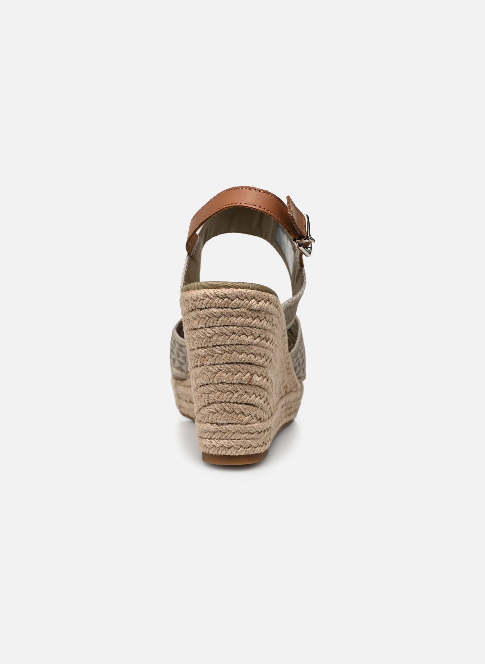 Sandales compensées et plateformes TOMMY WEBBING HIGH WEDGE SANDAL femme vert Tommy Hilfiger Sandales compensées et plateformes TOMMY WEBBING HIGH WEDGE SANDAL femme vert WOODRIDGE