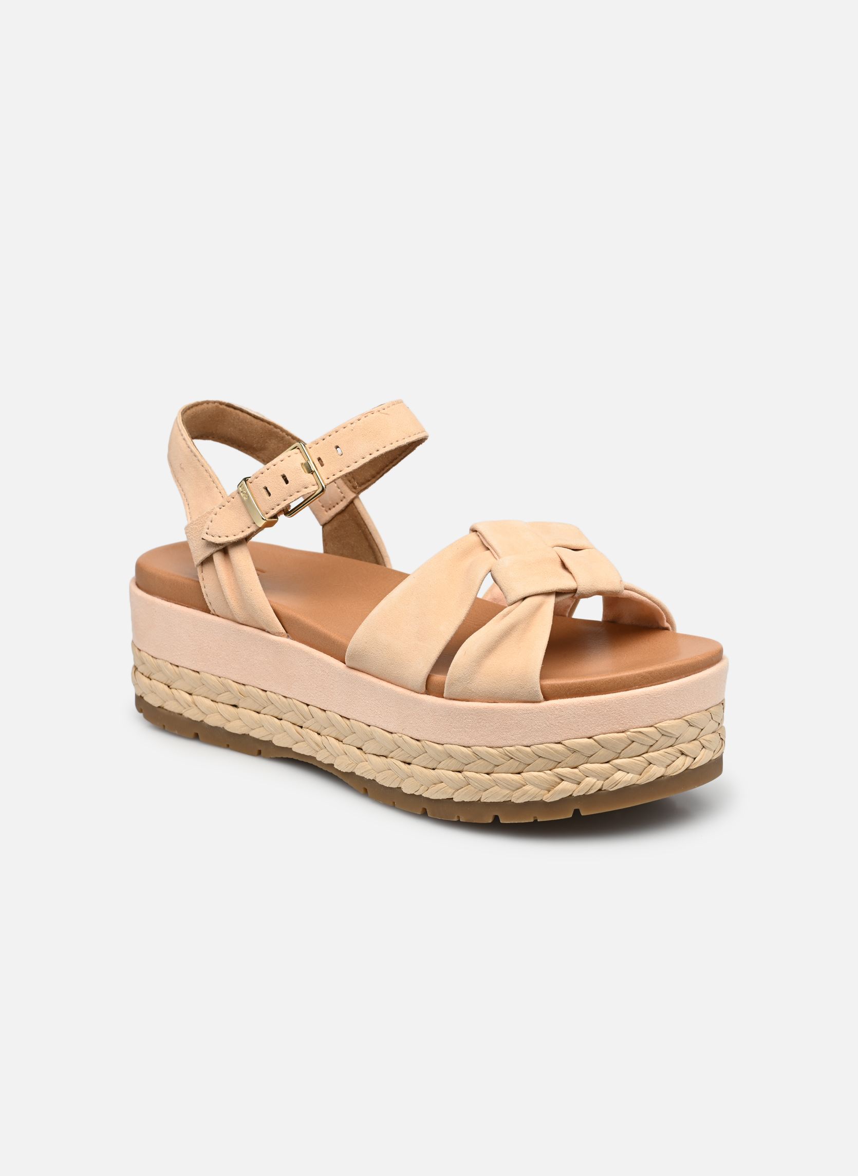 Keil- und Plateausandalen W NEUSCH damen beige UGG Keil- und Plateausandalen W NEUSCH damen beige PEACH FUZZ SUEDE