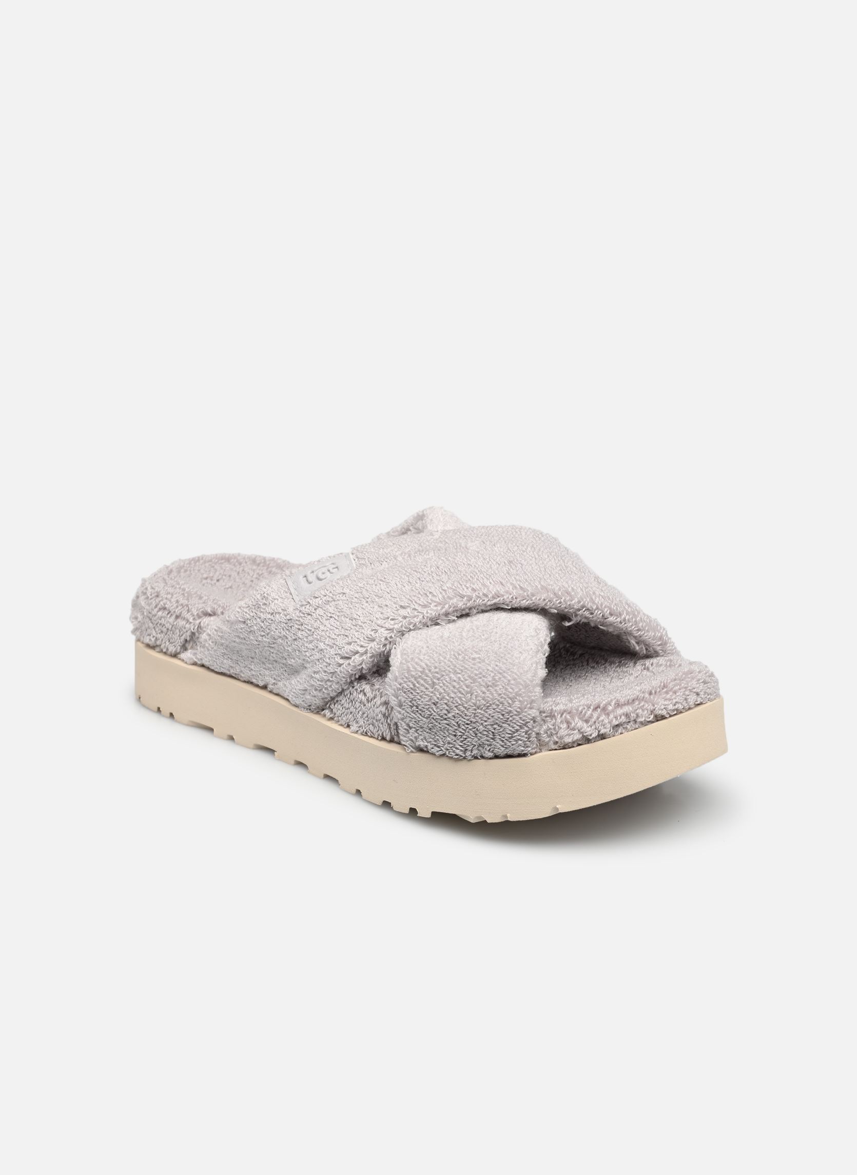 Chaussons UGG W FUZZ SUGAR TERRY CROSS SLIDE pour Femme - vue 2
