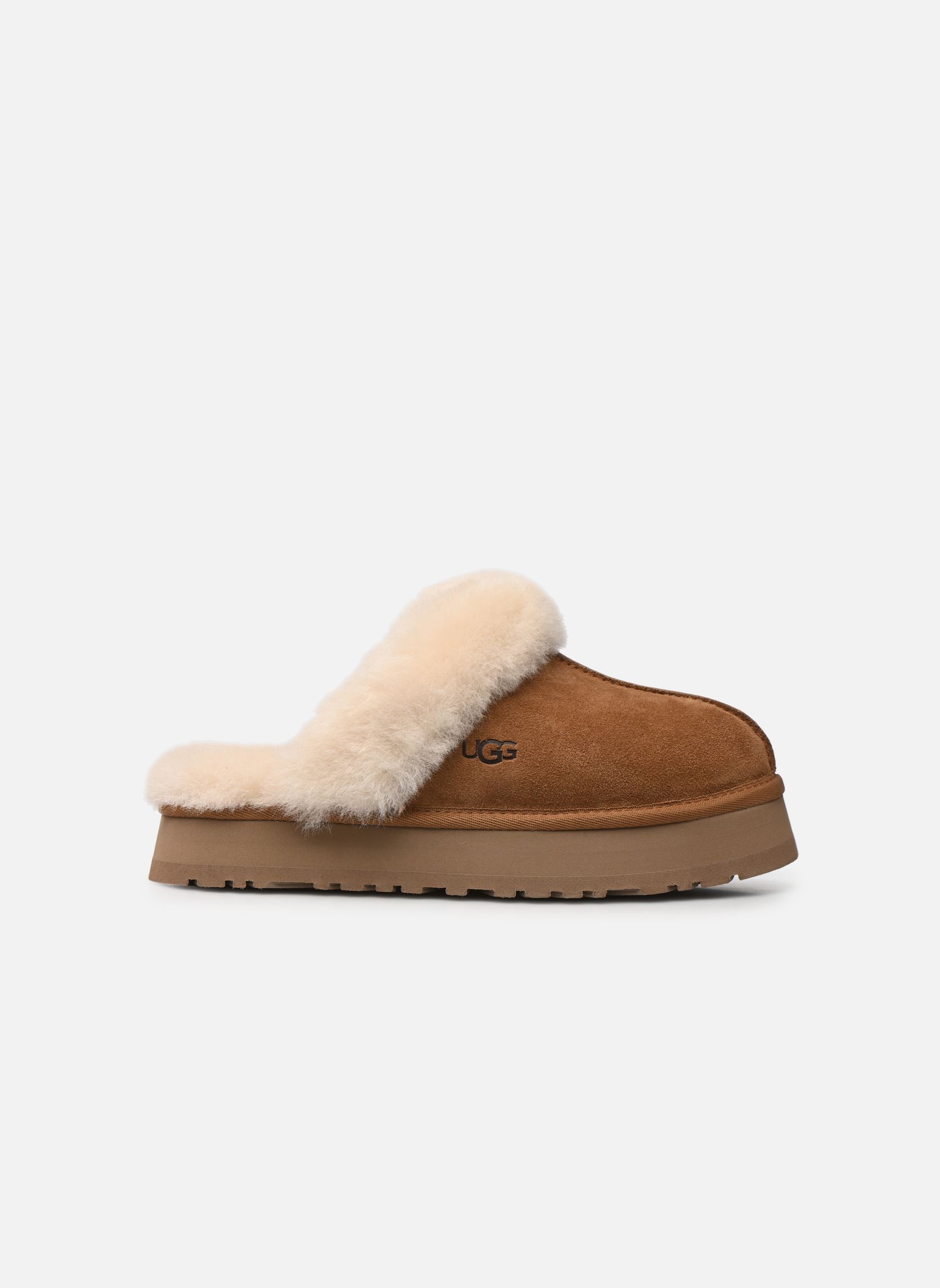 Chaussons W DISQUETTE femme marron UGG Chaussons W DISQUETTE femme marron CHESTNUT
