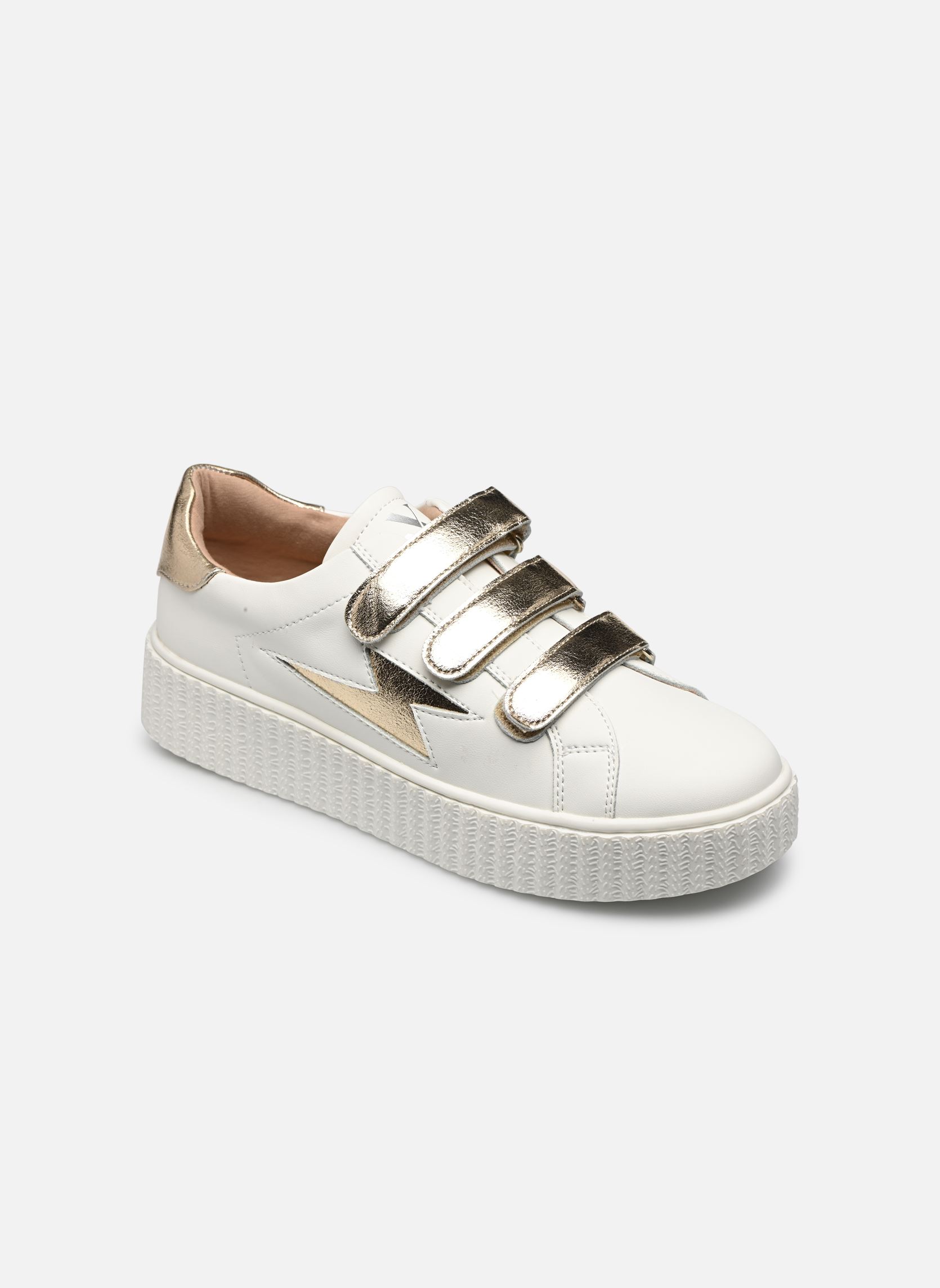 Baskets basses Marilou femme blanc Vanessa Wu Baskets basses Marilou femme blanc Or