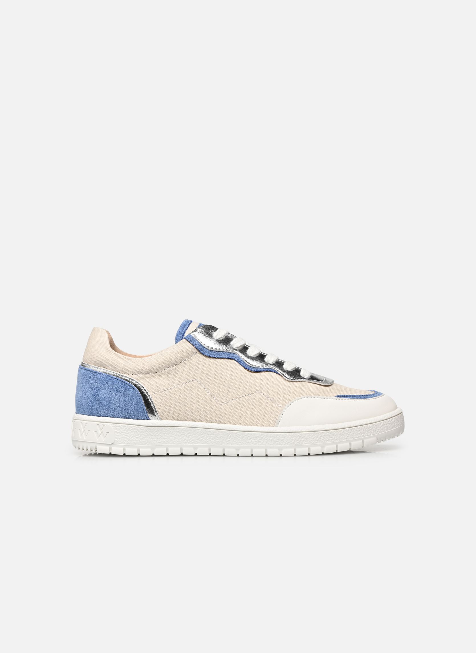 Baskets toile BK2415 femme argent Vanessa Wu Baskets toile BK2415 femme argent Argent