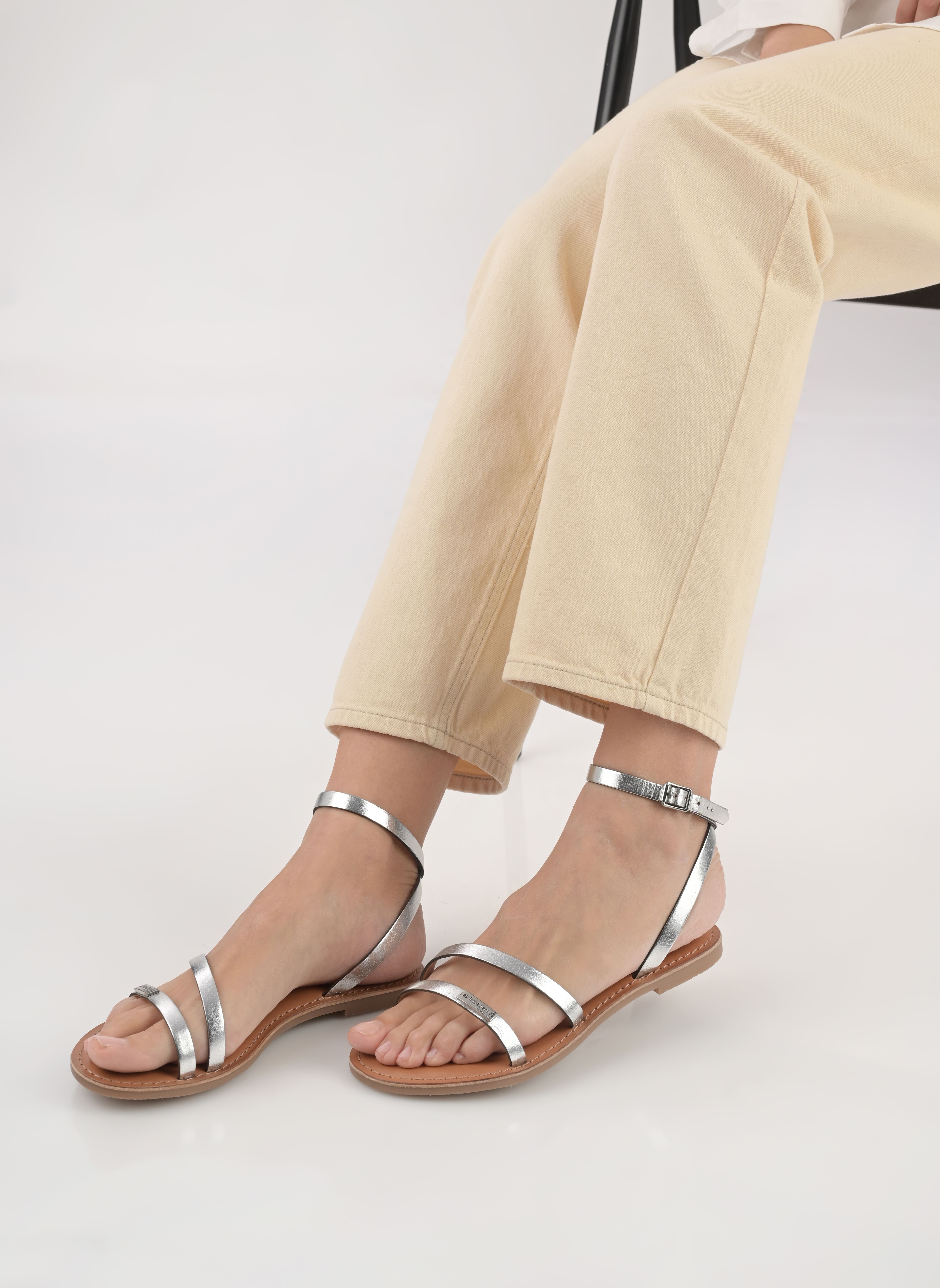 Sandales HANAK femme argent Les Tropéziennes par M Belarbi Sandales HANAK femme argent ARGENT