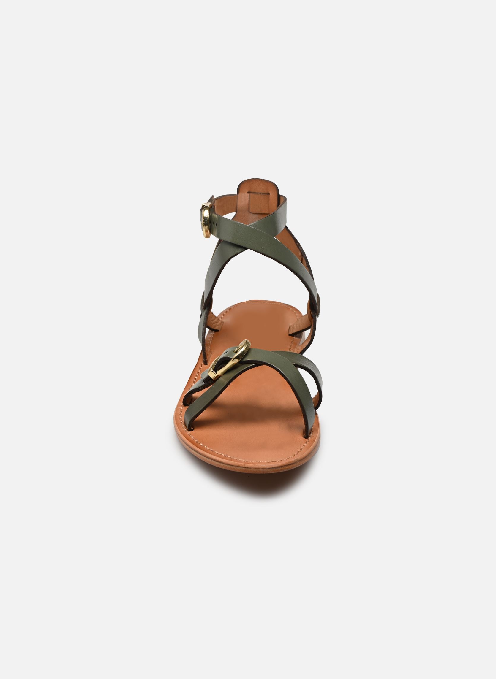 Sandales HEPANA femme vert Les Tropéziennes par M Belarbi Sandales HEPANA femme vert TILLEUL