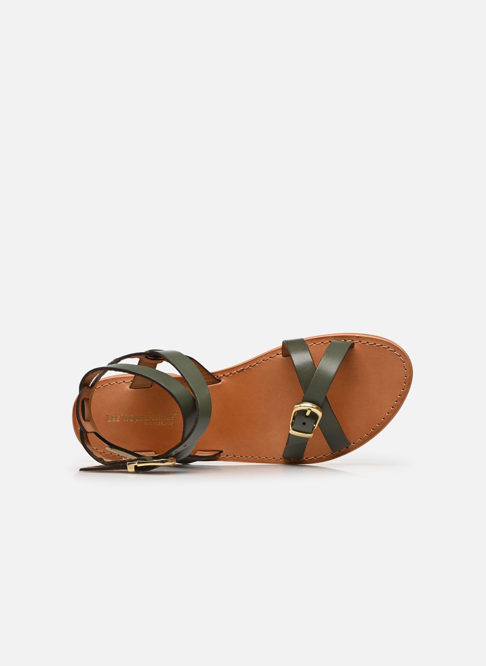 Sandales HEPANA femme vert Les Tropéziennes par M Belarbi Sandales HEPANA femme vert TILLEUL