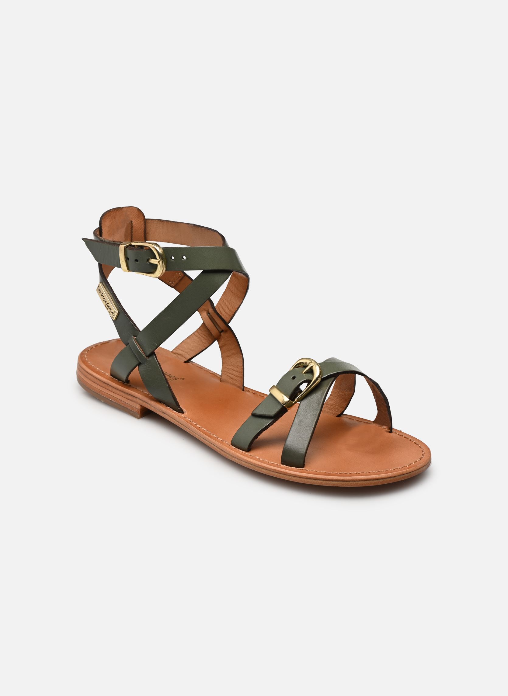 Sandales HEPANA femme vert Les Tropéziennes par M Belarbi Sandales HEPANA femme vert TILLEUL