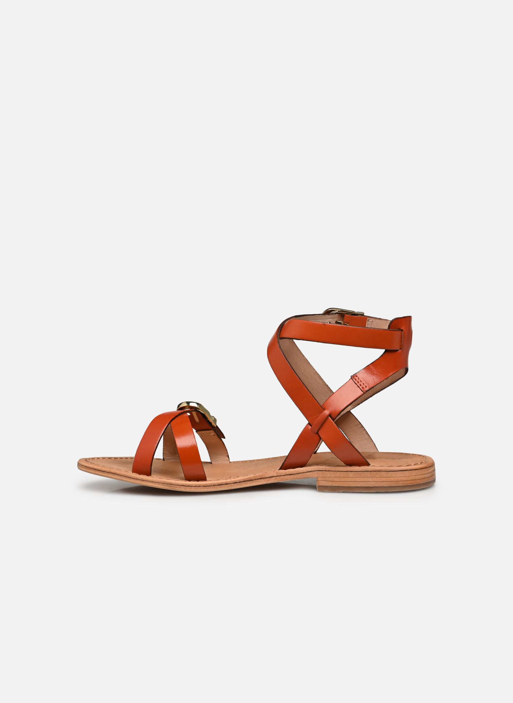 Sandales HEPANA femme rouge Les Tropéziennes par M Belarbi Sandales HEPANA femme rouge BRIQUE