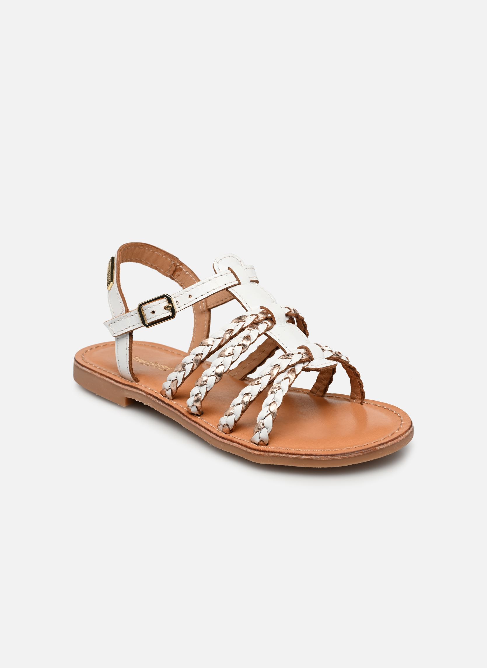 Sandales BAIA fille blanc Les Tropéziennes par M Belarbi Sandales BAIA fille blanc BLANC/MULTI