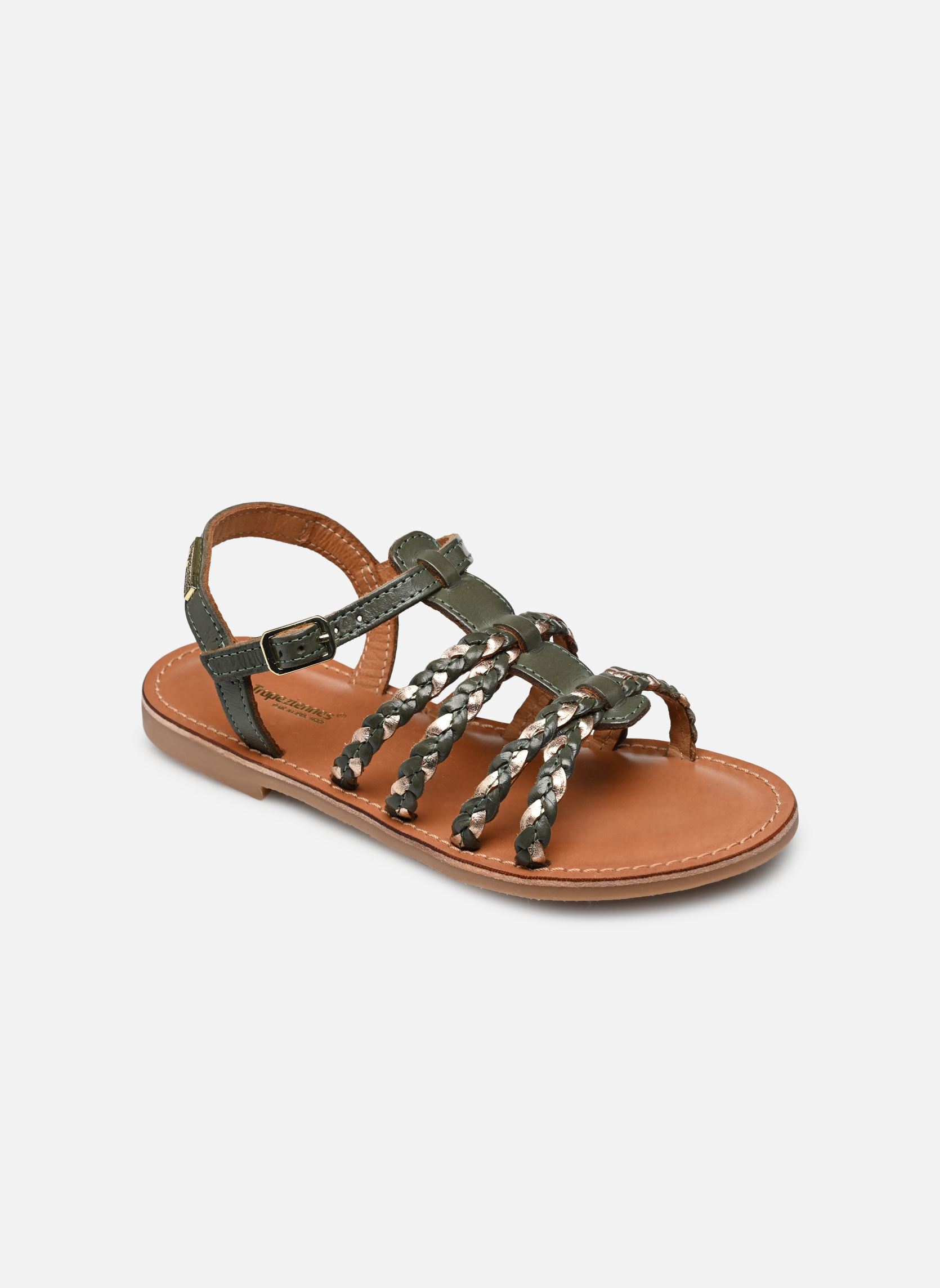 Sandales BAIA fille vert Les Tropéziennes par M Belarbi Sandales BAIA fille vert TILLEUL/MULTI