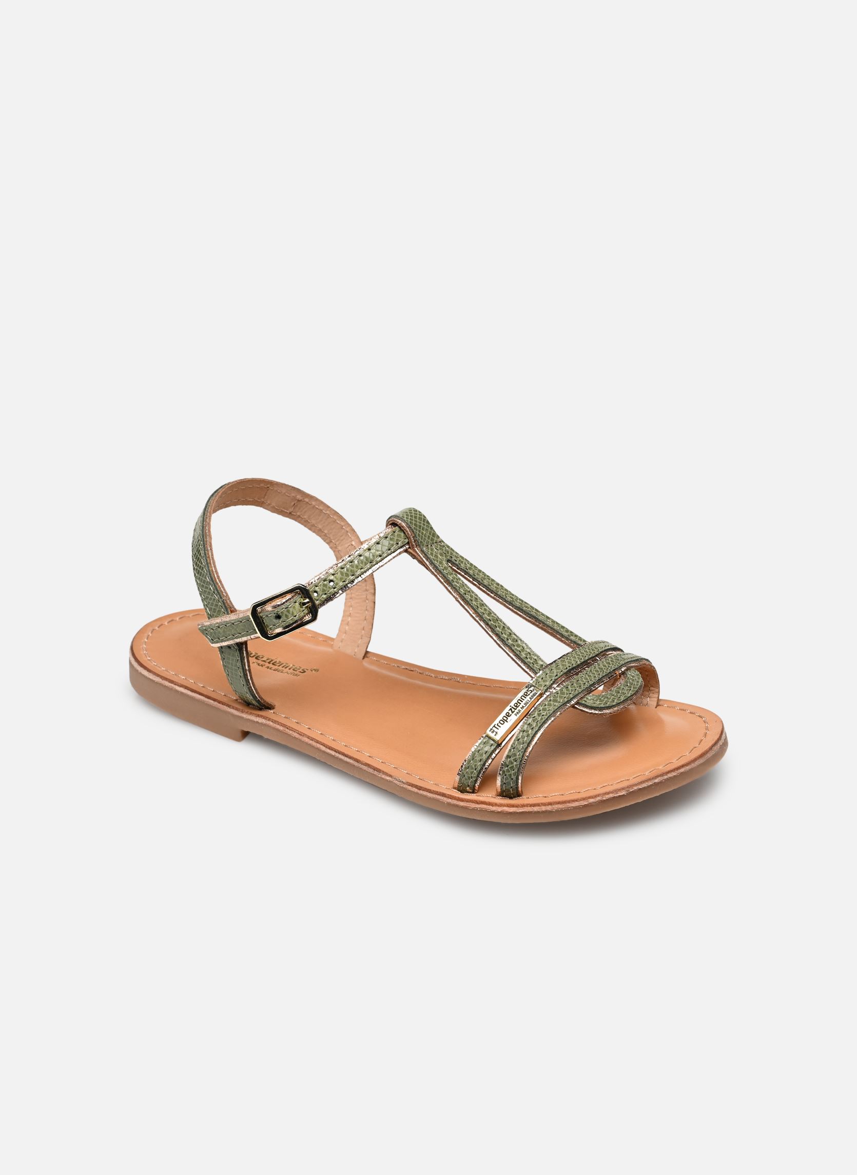 Sandales BADAZAR fille vert Les Tropéziennes par M Belarbi Sandales BADAZAR fille vert TILLEUL