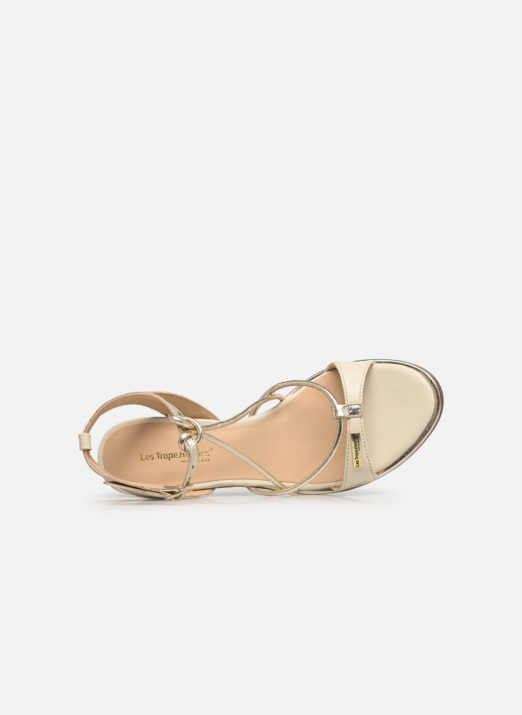 Sandalias LILON mujer blanco Les Tropéziennes par M Belarbi Sandalias LILON mujer blanco BLANC OR